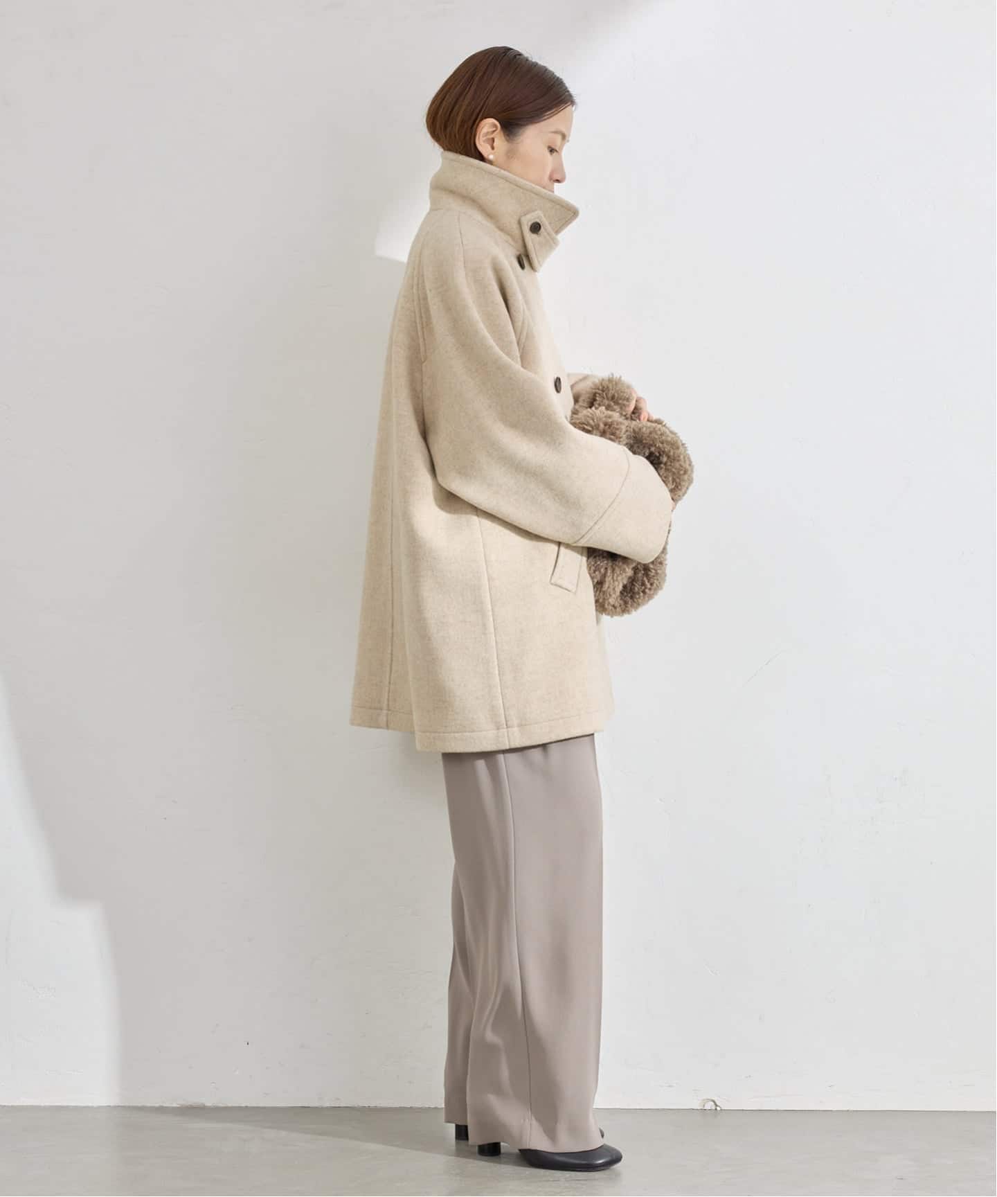 ダブルブレストハーフコート（その他ブルゾン／アウター）｜IENA