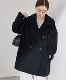 ダブルブレストハーフコート