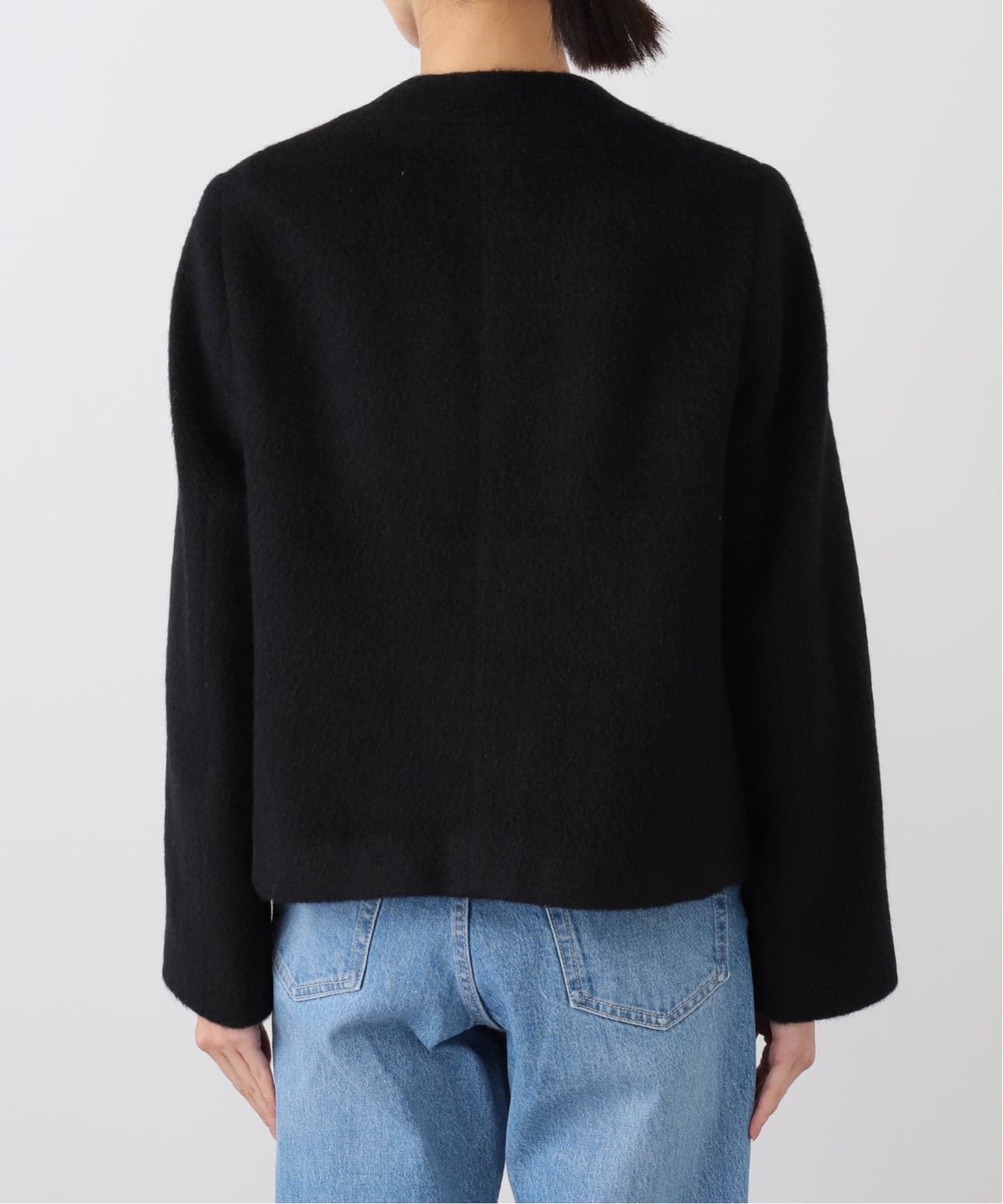 近年モデル❤️MARW マルゥ シャギー ショートコート ブラック モヘヤ