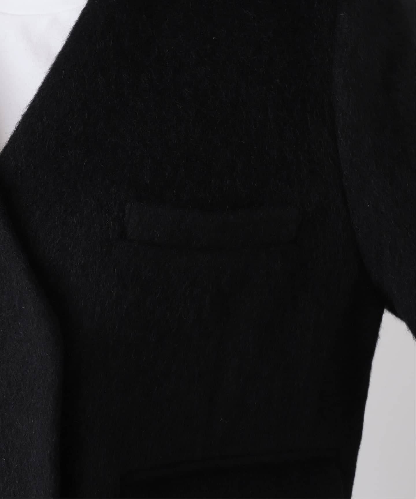 2024AW✨イエナ モヘヤミックスシャギーショートコート ブラック　36 モヘヤ混シャギーショートコート（その他ブルゾン／アウター）｜IENA