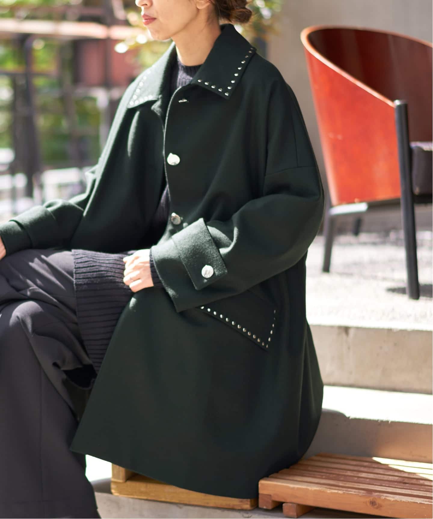 新品マッキントッシュ　ハンビー　ブラック　サイズ10 MACKINTOSH/マッキントッシュ HUMBIE STUDS MB コート