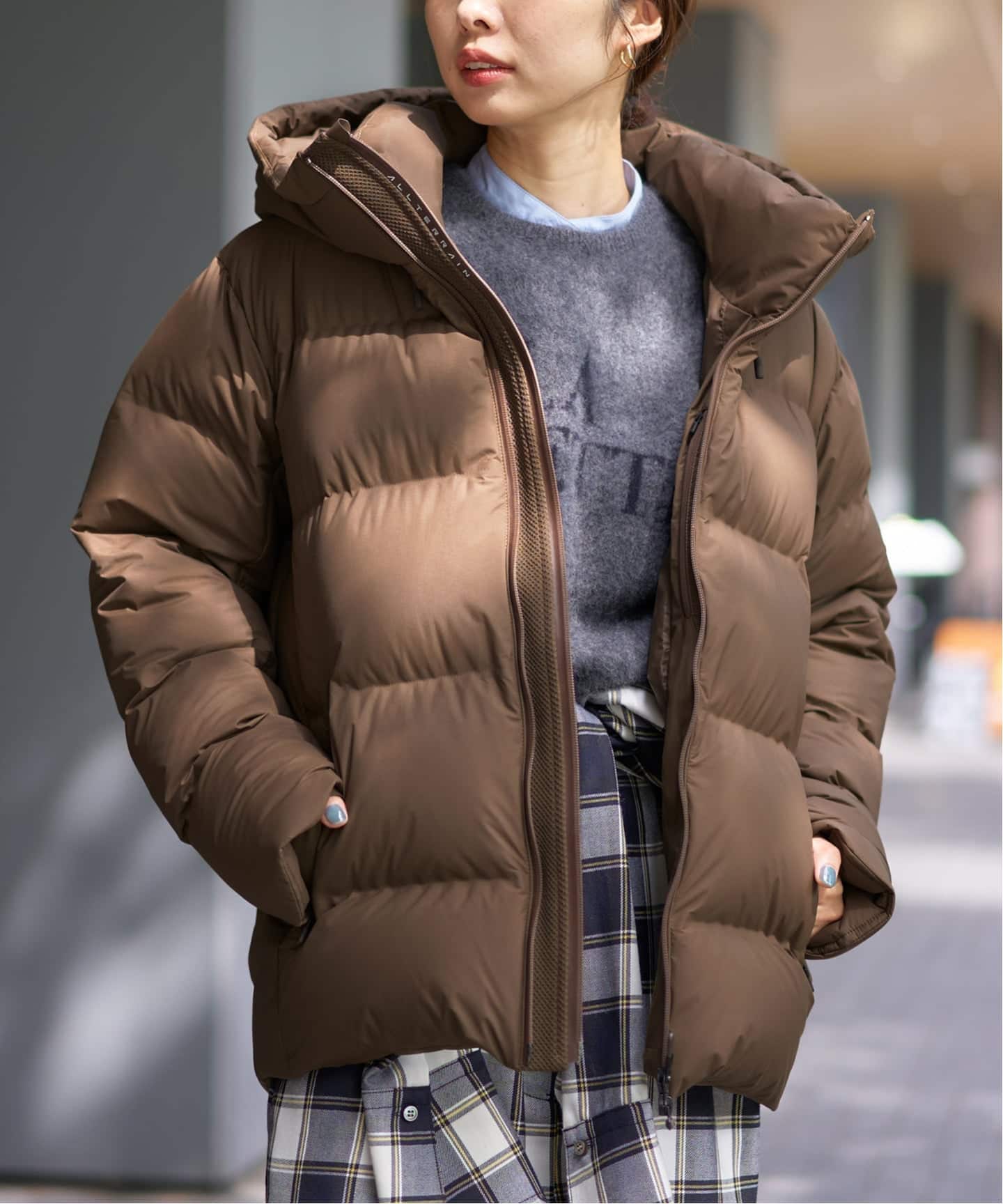 IENA フーデットショートダウン　38 予約》DESCENTE ALLTERRAIN IENA MIZUSAWA VERTEX ダウン