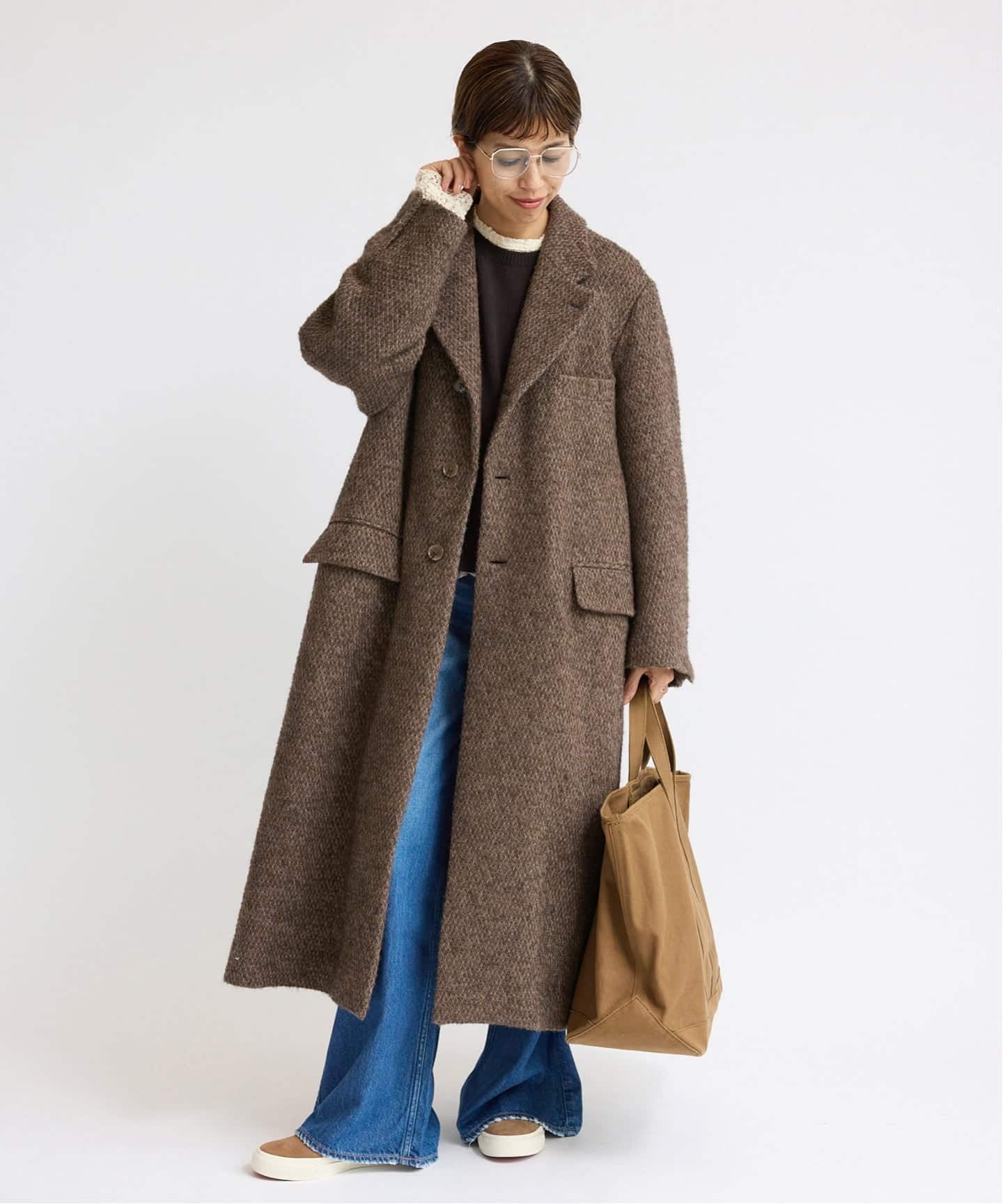 COUTURE D'ADAM/クチュールドアダム アルパカツイードコート（その他