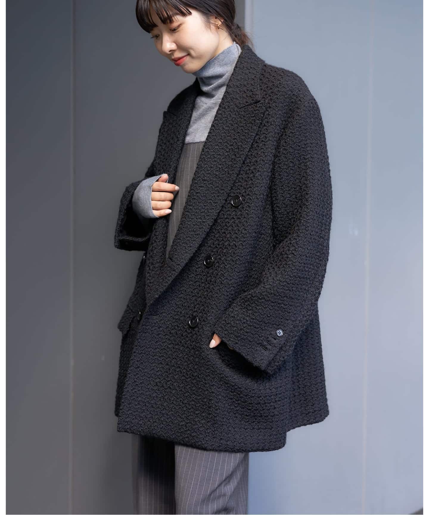 ジャケット・アウター COUTURE D'ADAM Silknep Tweed Cottage CT ジャケット・アウター COUTURE D'ADAM Silknep Tweed Cottage CT