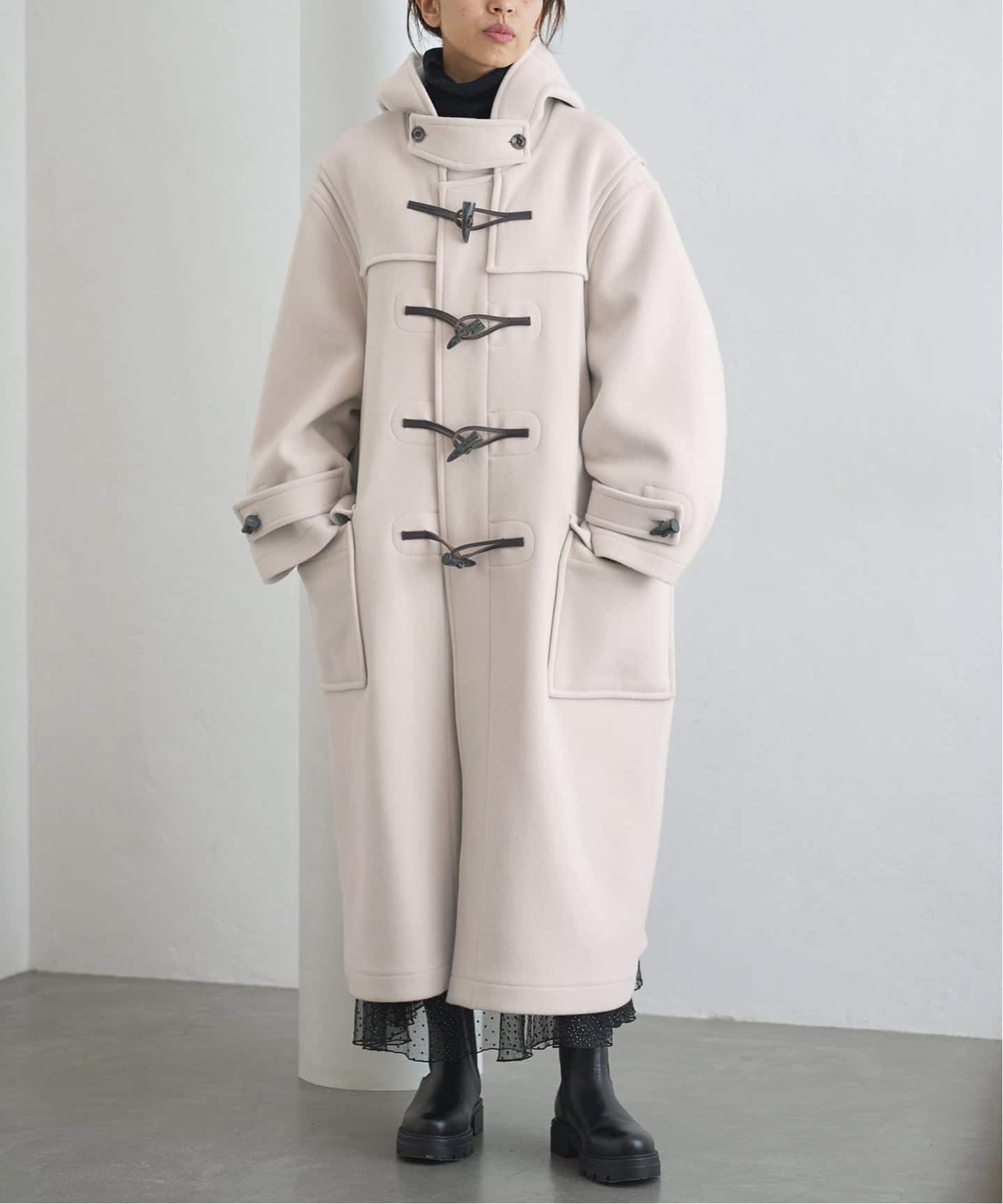 予約》MONTGOMERY/モンゴメリー 別注 140sパイル ロングダッフルコート