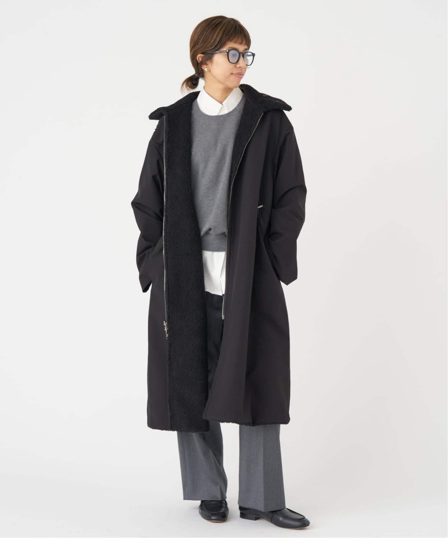 【VACHEMENT/ヴァシュモン】IENA別注ボアコート 予約》VACHEMENT/ヴァシュモン 別注 リバーシブルボアコート