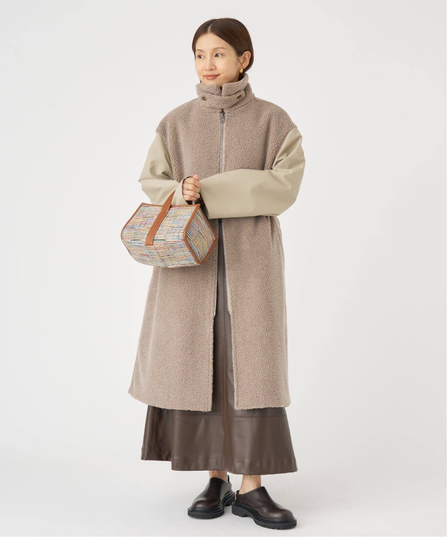 イエナ 別注　ヴァシュモン ボアコート 予約》VACHEMENT/ヴァシュモン 別注 リバーシブルボアコート