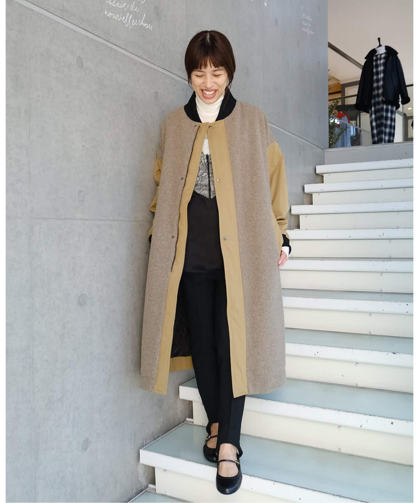 Maison IENA 別注 Nell/ネル ボアロングコート 252-60271（その他