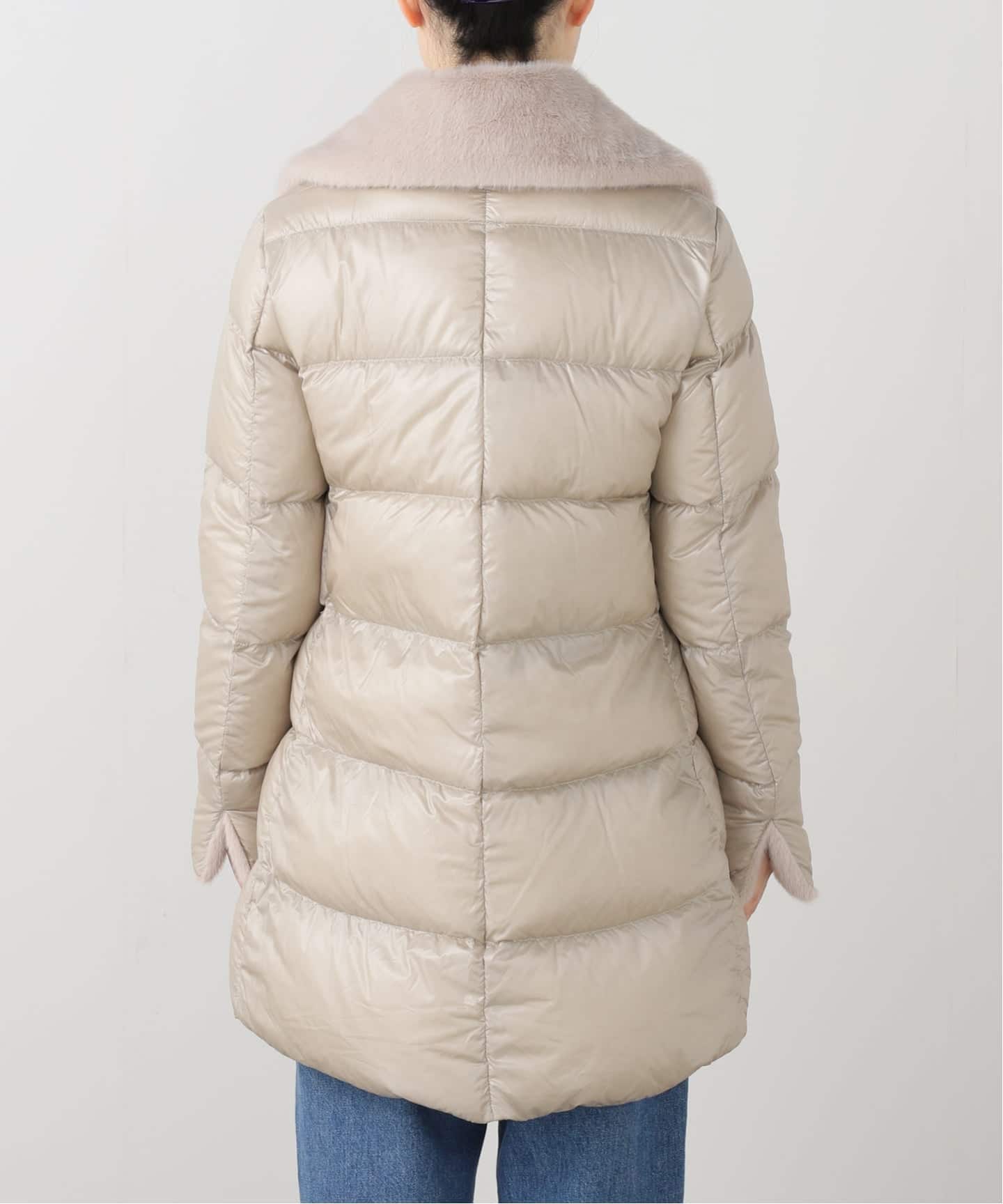 Herno アイボリー ロングダウンジャケット IENA（イエナ） ダウン ダウンジャケット 「HERNO/ヘルノ」LONG DOWN