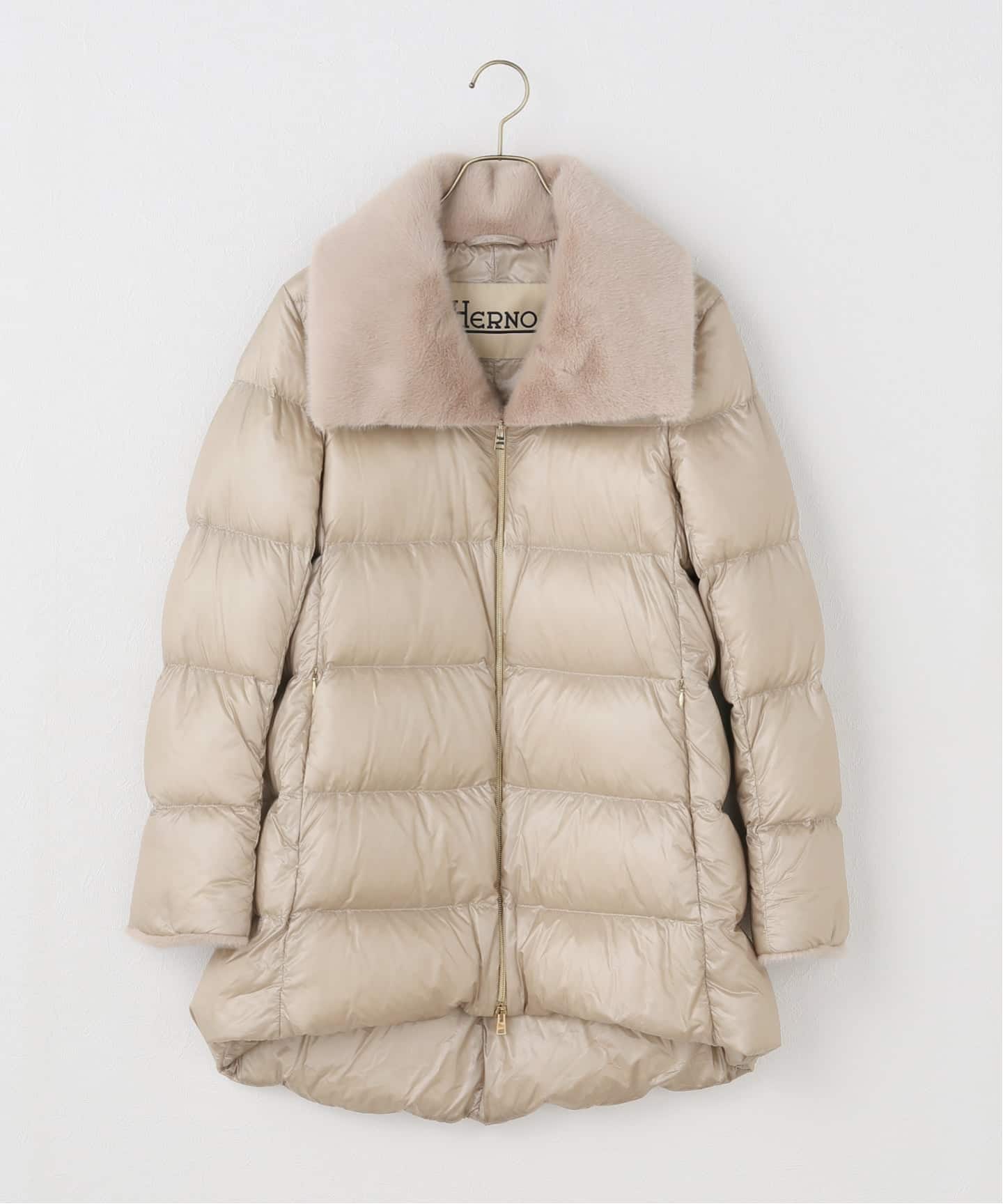 Herno アイボリー ロングダウンジャケット IENA（イエナ） ダウン ダウンジャケット 「HERNO/ヘルノ」LONG DOWN