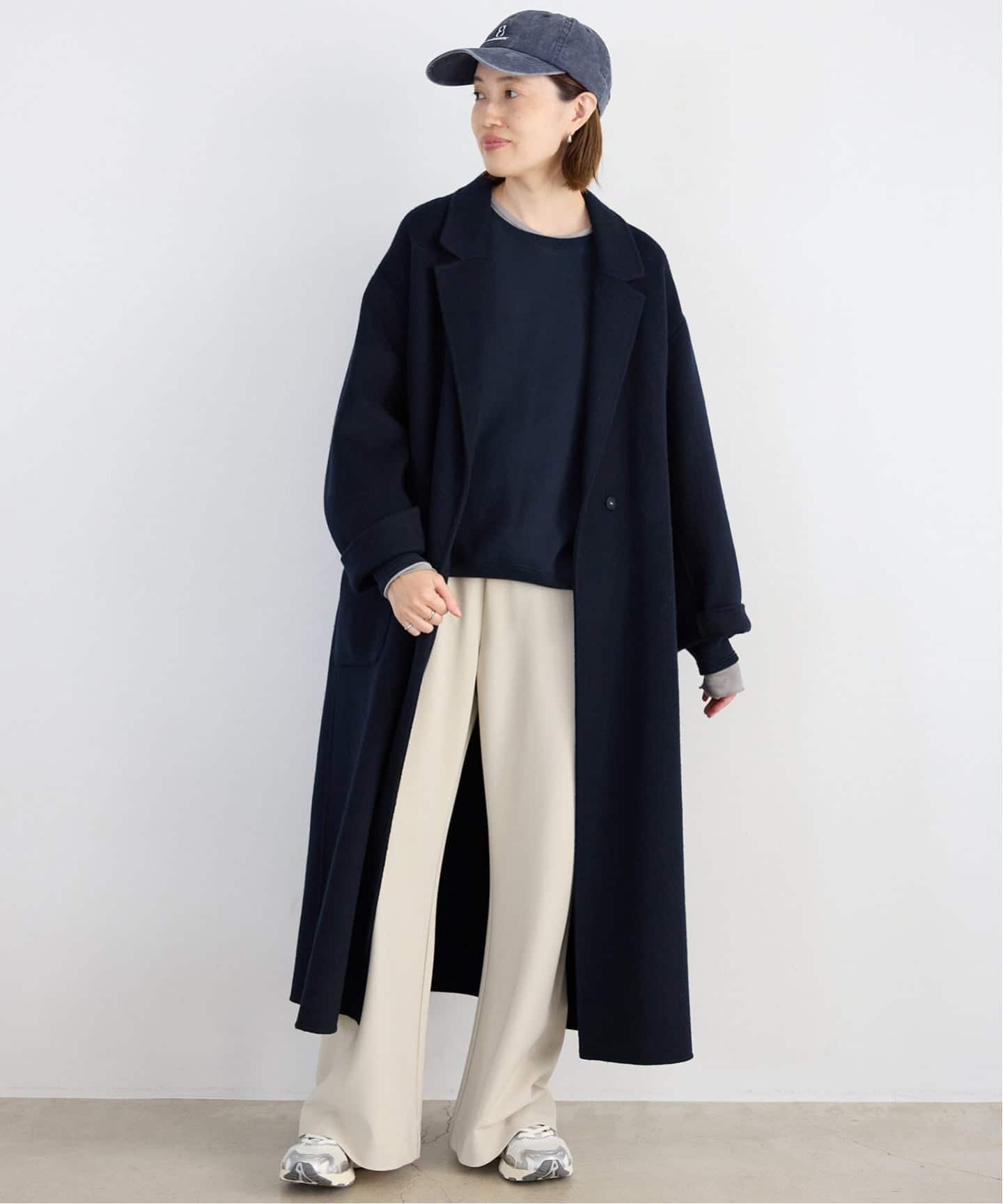 SLOBE IENA 別注ロングダッフルコート souple wool ダブルフェイスロングコート（チェスターコート）｜SLOBE
