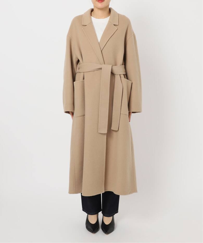 souple wool ダブルフェイスロングコート（チェスターコート）｜SLOBE 