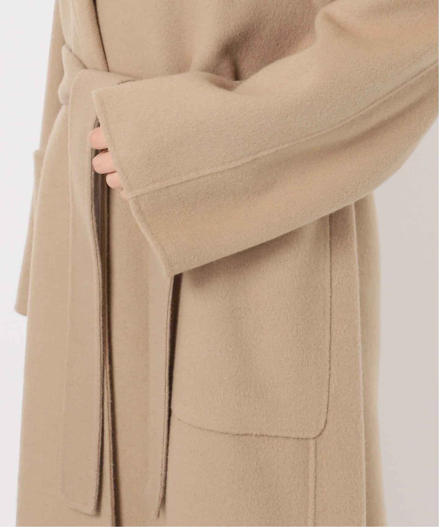 souple wool ダブルフェイスロングコート（チェスターコート）｜SLOBE