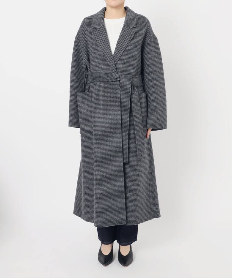 souple wool ダブルフェイスロングコート（チェスターコート）｜SLOBE 