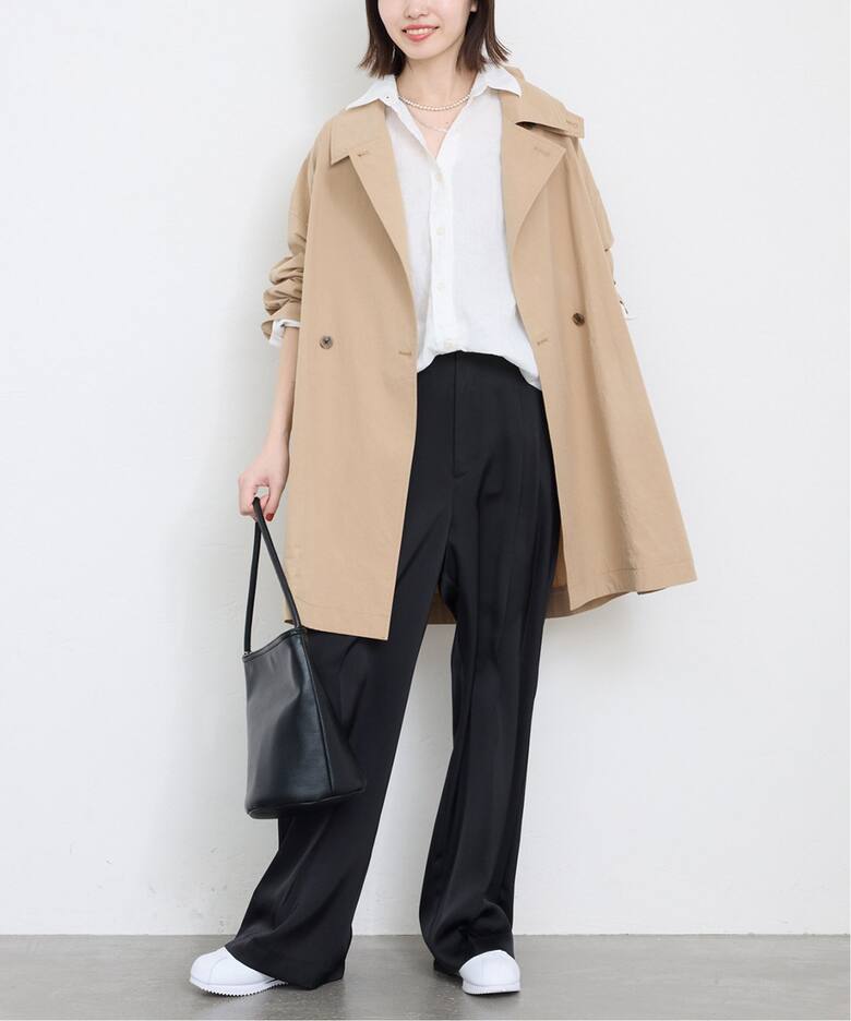 予約》コットンニュアンストレンチコート（トレンチコート）｜SLOBE  