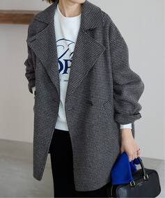 souple wool ダブルフェイスミドルコート（ピーコート）｜SLOBE IENA 