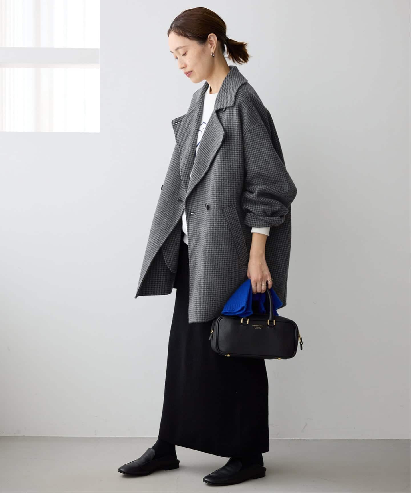 【新品】souple wool ダブルフェイスミドルコート SLOBE IENA｜souple wool ダブルフェイスミドルコート | Rakuten