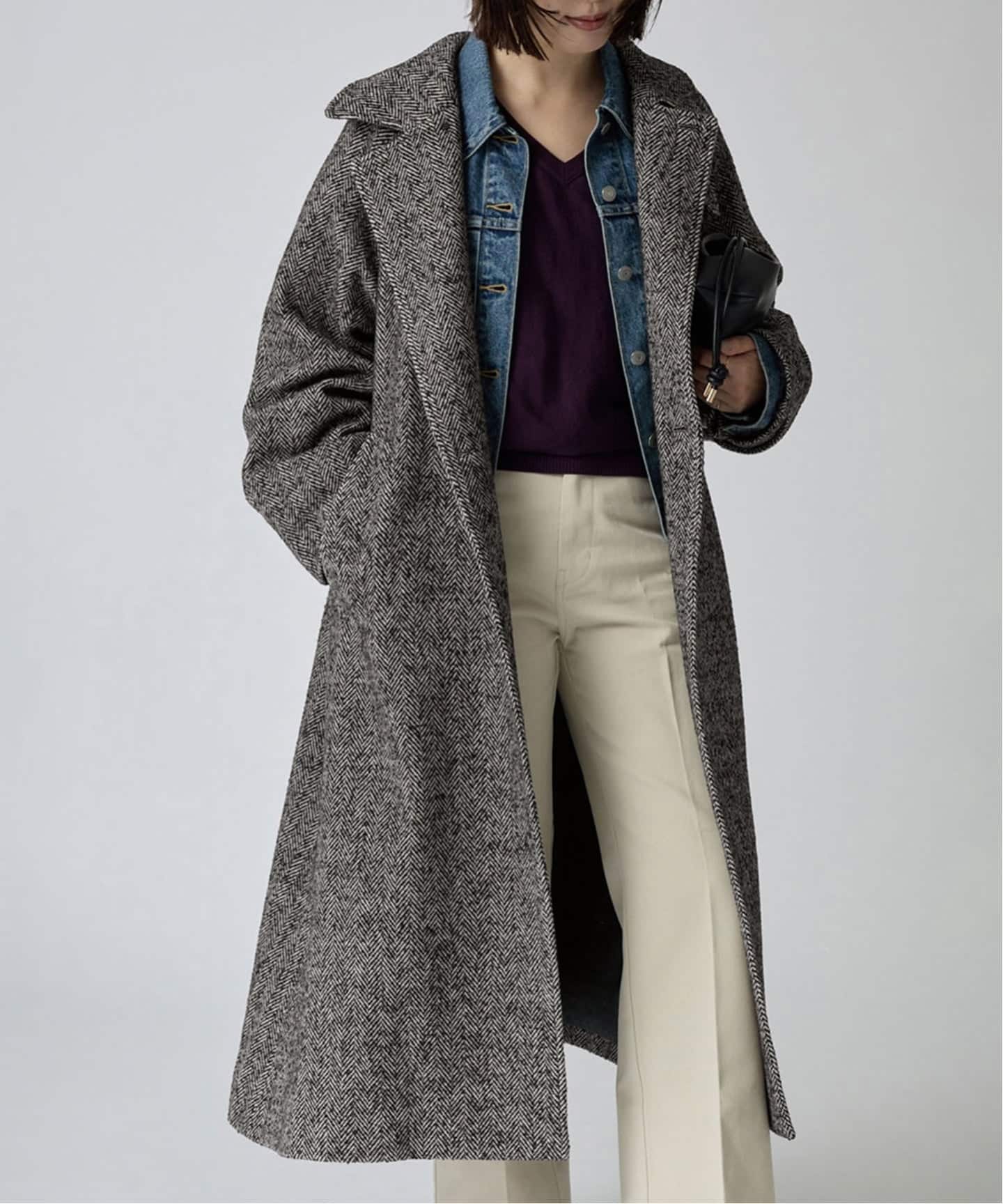 ツイードステンカラーコート（ステンカラーコート）｜SLOBE IENA