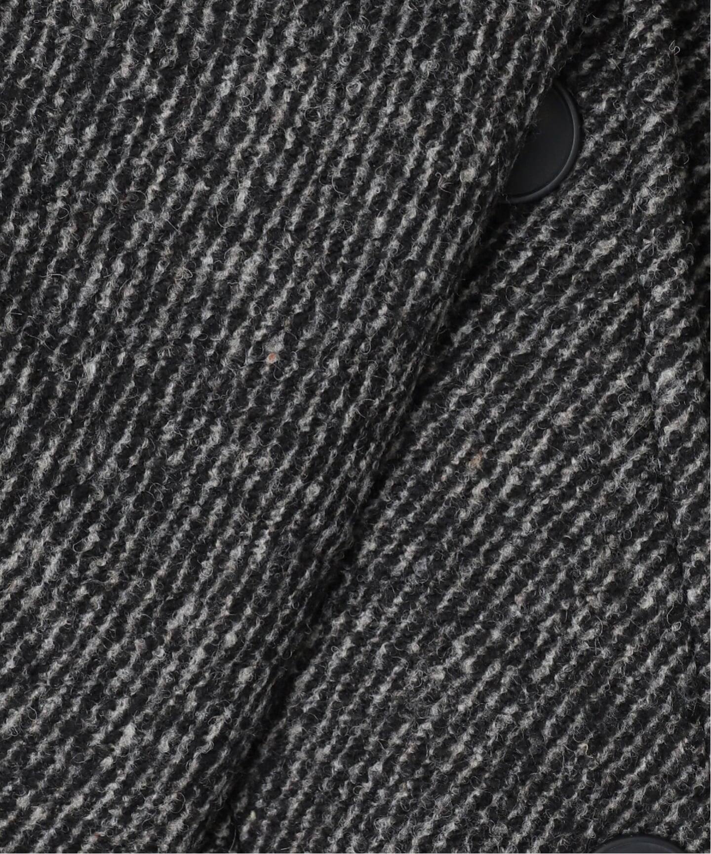 ツイードボンディングステンカラーショートコート（ステンカラーコート