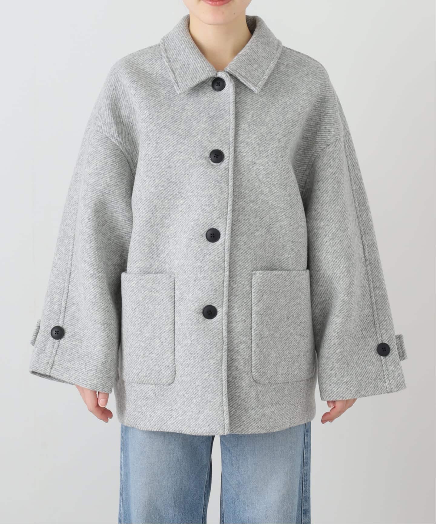 SLOBE IENA ツイード　ボンディングショートコート セール】ツイードボンディングショートコート（その他アウター