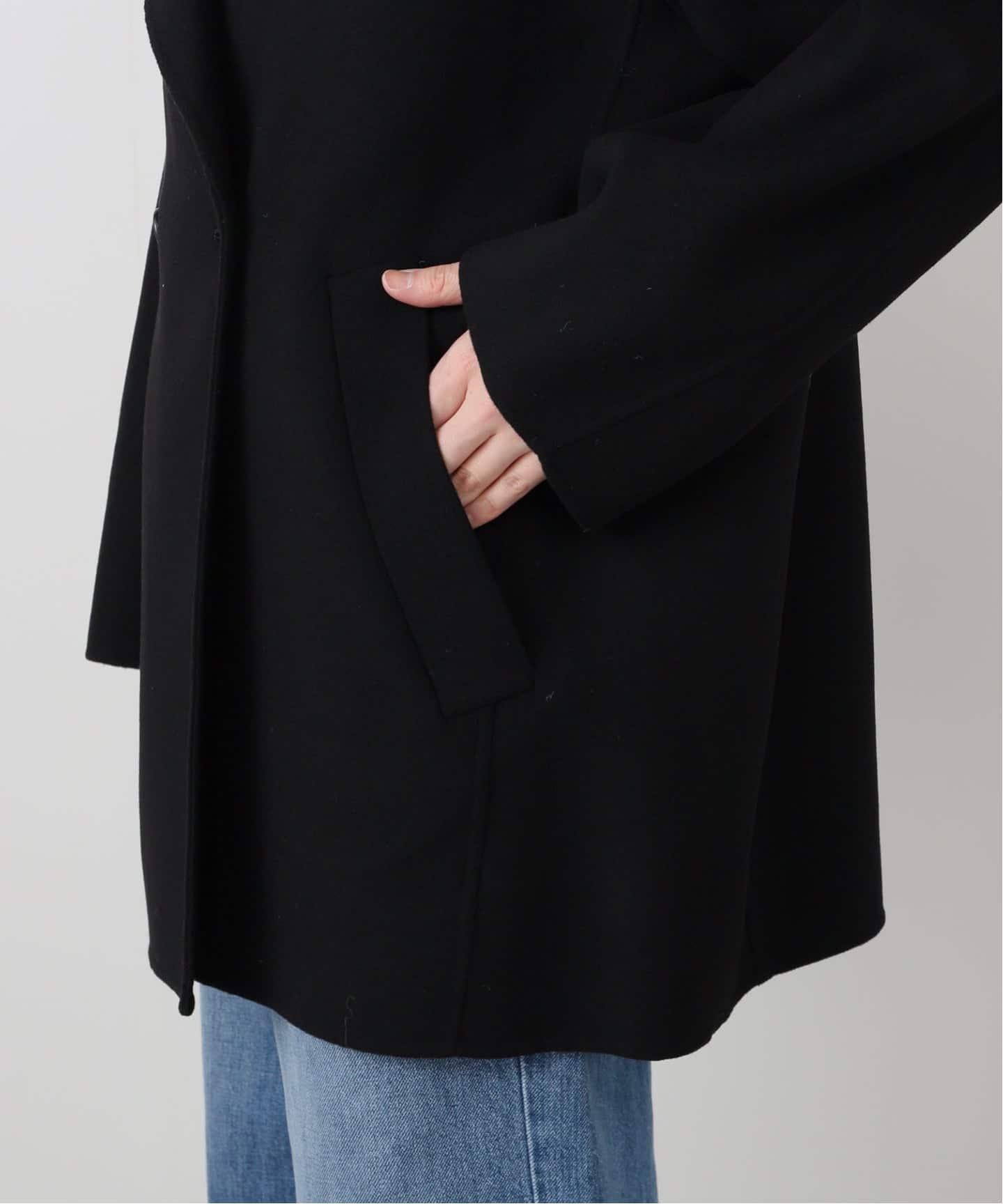 完売品スローブイエナ　ダブルフェイスミドルコート　新品、未使用 ダブルフェイスミドルコート（その他ブルゾン／アウター）｜SLOBE IENA