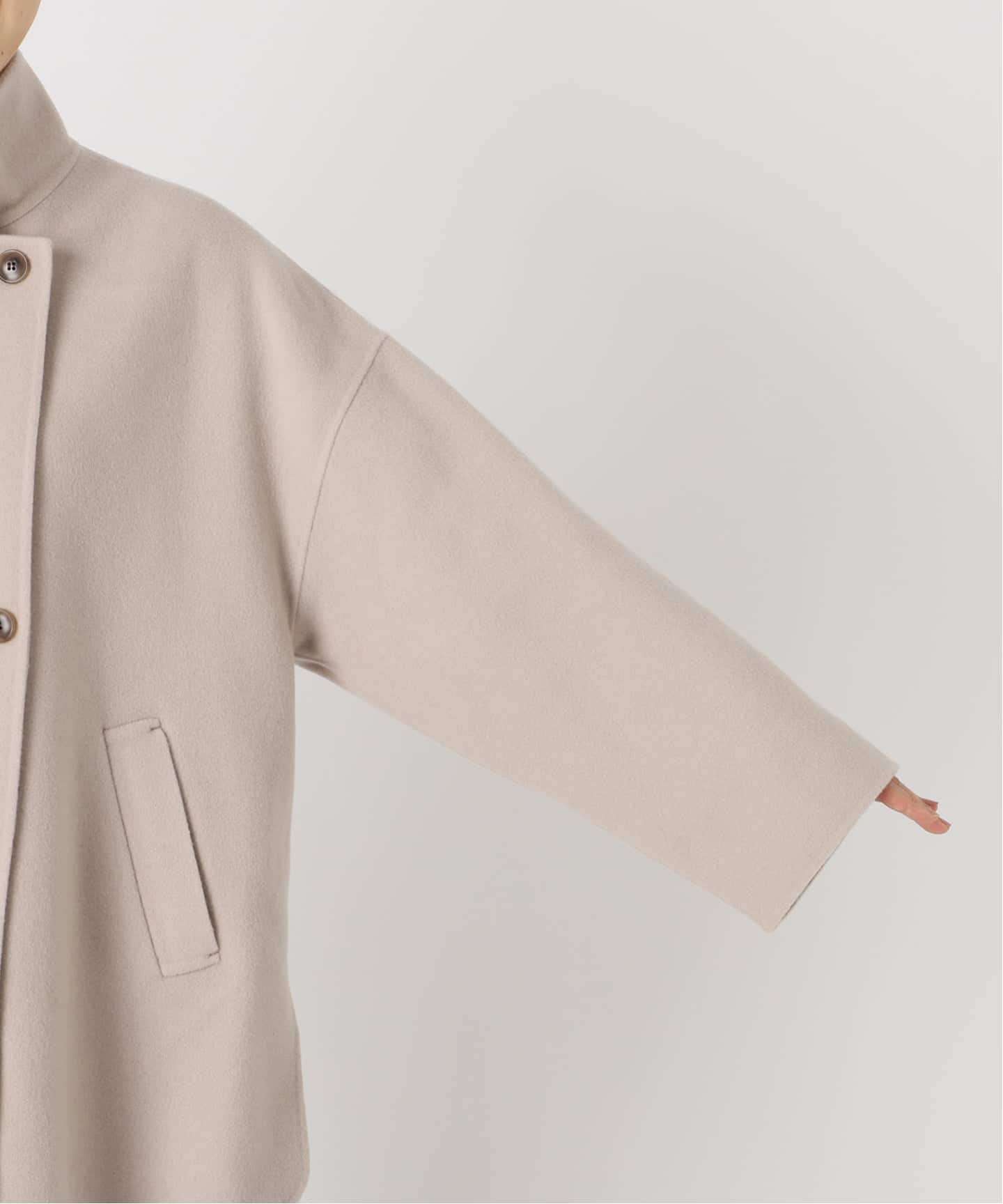 WEB限定/追加予約》souple woolダブルフェイススタンドコート