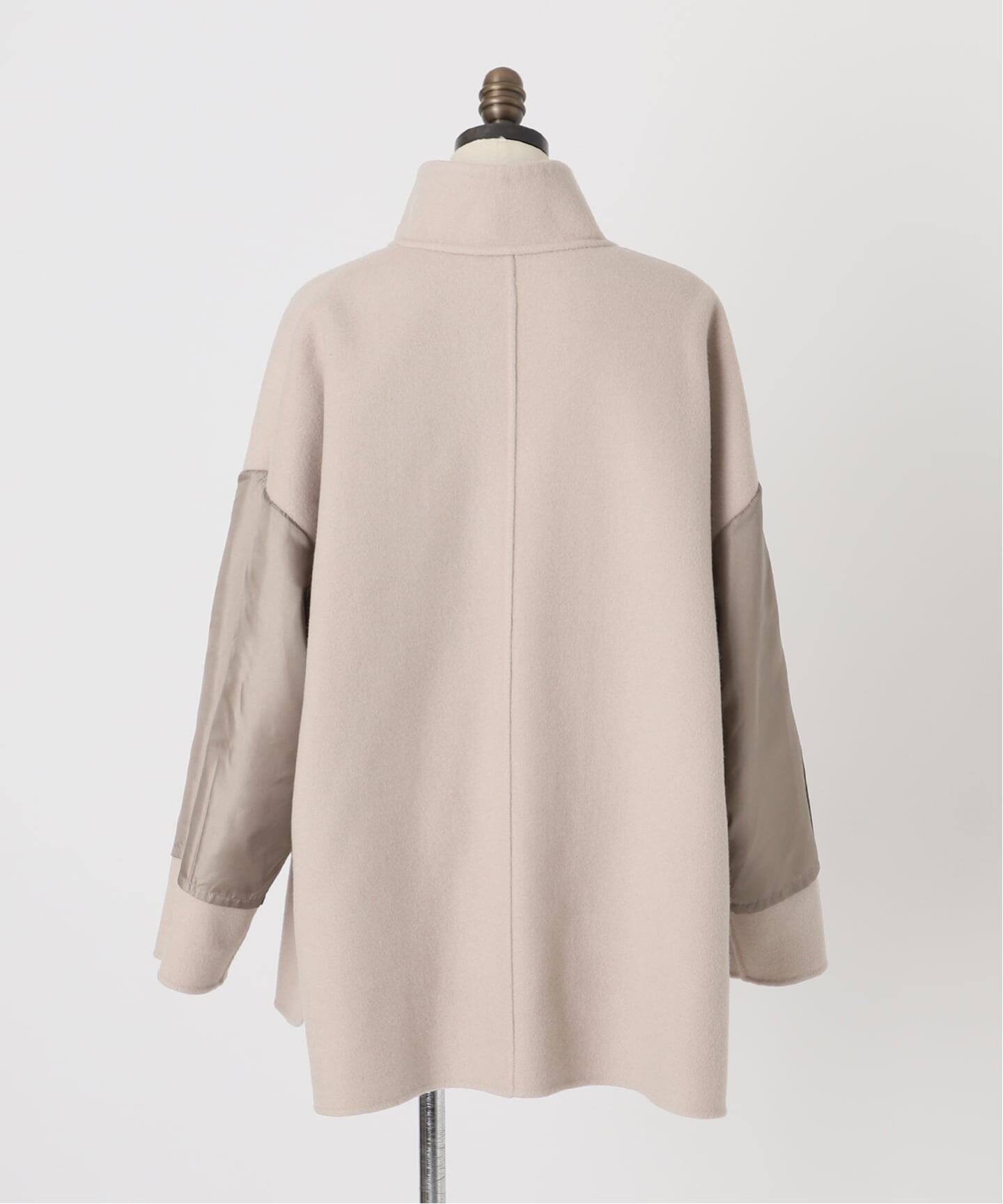 WEB限定/追加》souple woolダブルフェイススタンドコート（その他