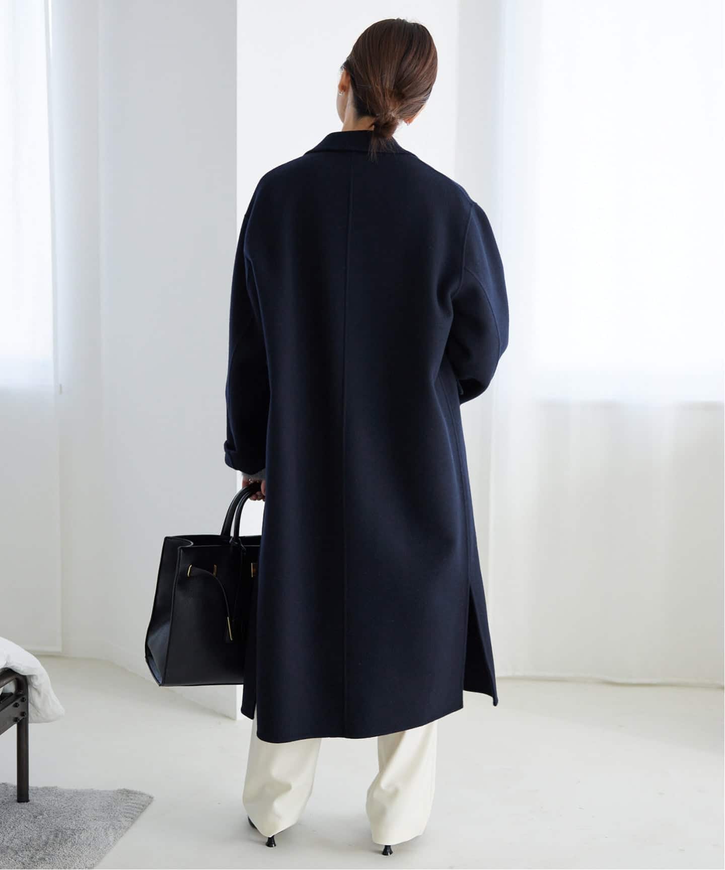 WEB限定/追加予約》souple woolダブルフェイスチェスターコート