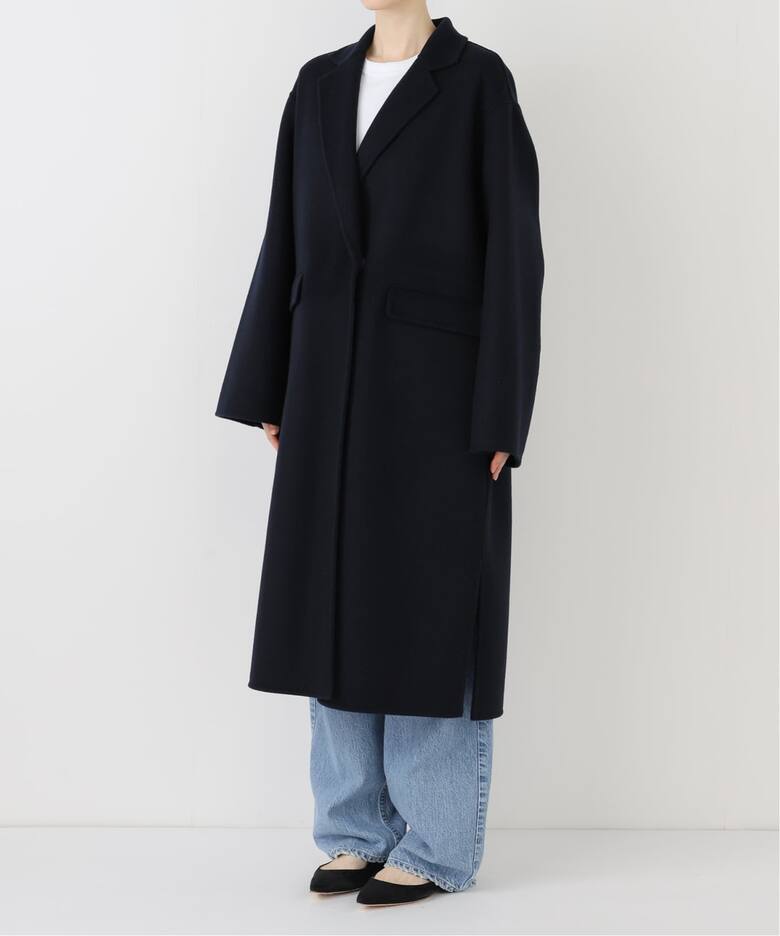 追加》souple woolダブルフェイスチェスターコート（チェスターコート 