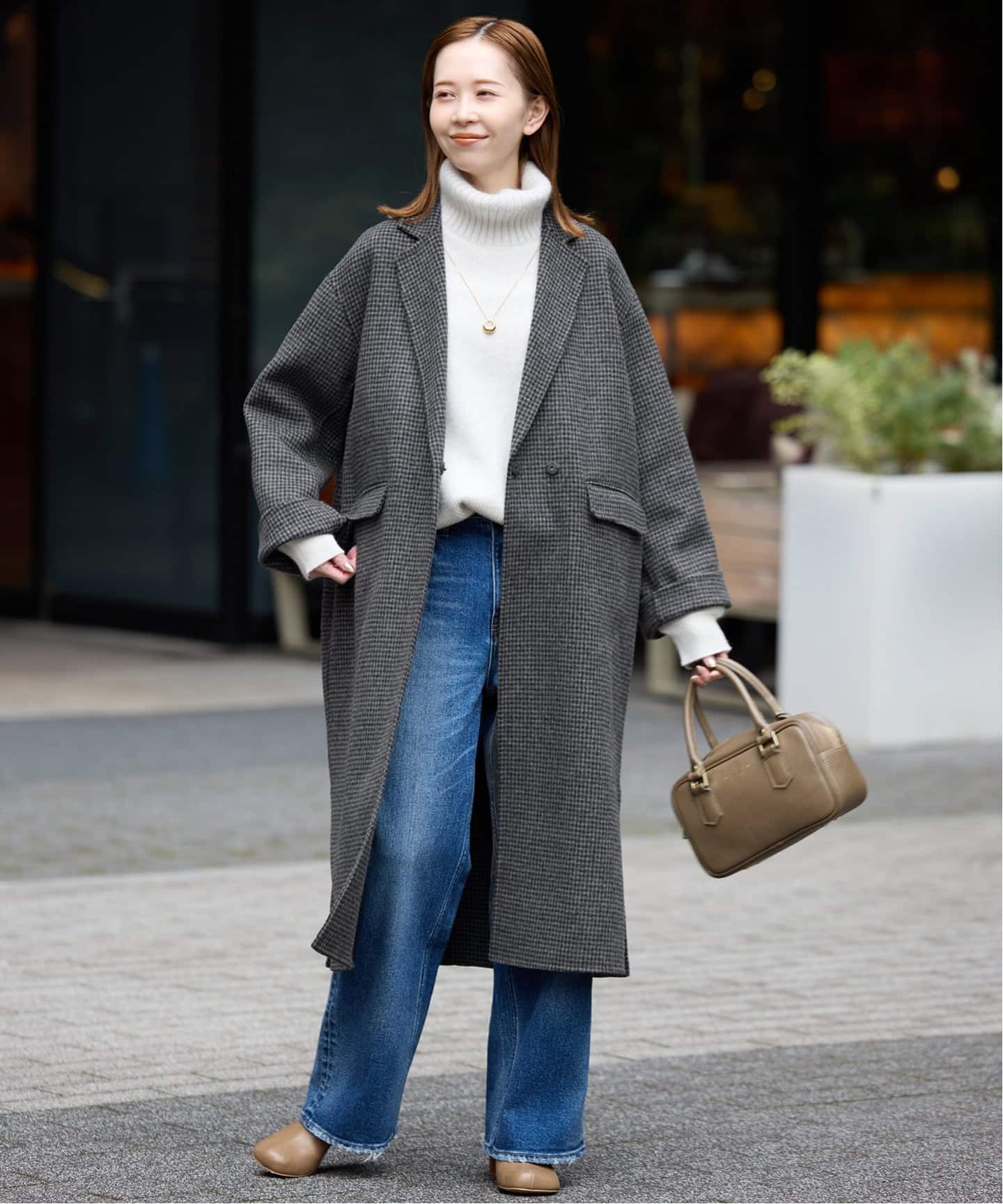 2023 IÉNA グレー チェスターコート 追加2》souple woolダブルフェイスチェスターコート（チェスターコート