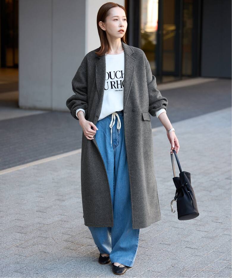 追加2》souple woolダブルフェイスチェスターコート（チェスターコート 