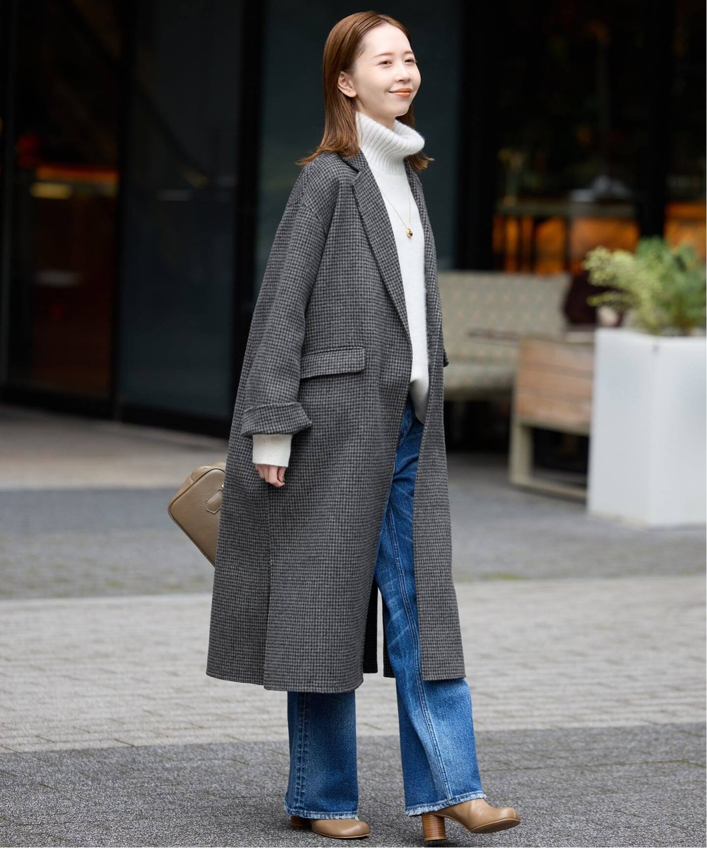 追加2》souple woolダブルフェイスチェスターコート（チェスターコート 