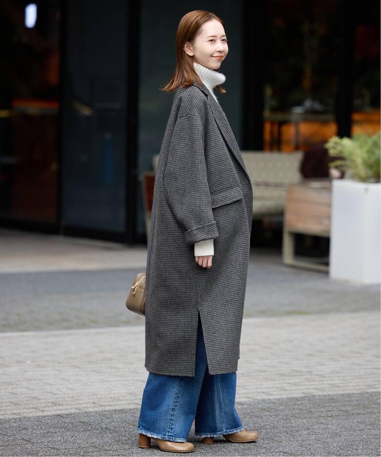 追加2》souple woolダブルフェイスチェスターコート（チェスターコート 