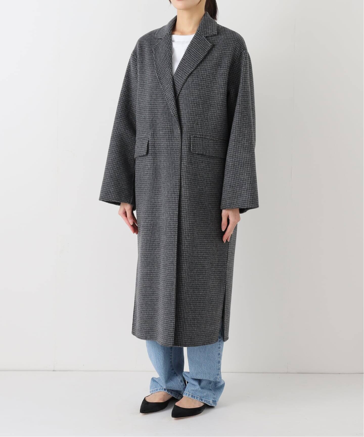 追加2》souple woolダブルフェイスチェスターコート（チェスターコート 
