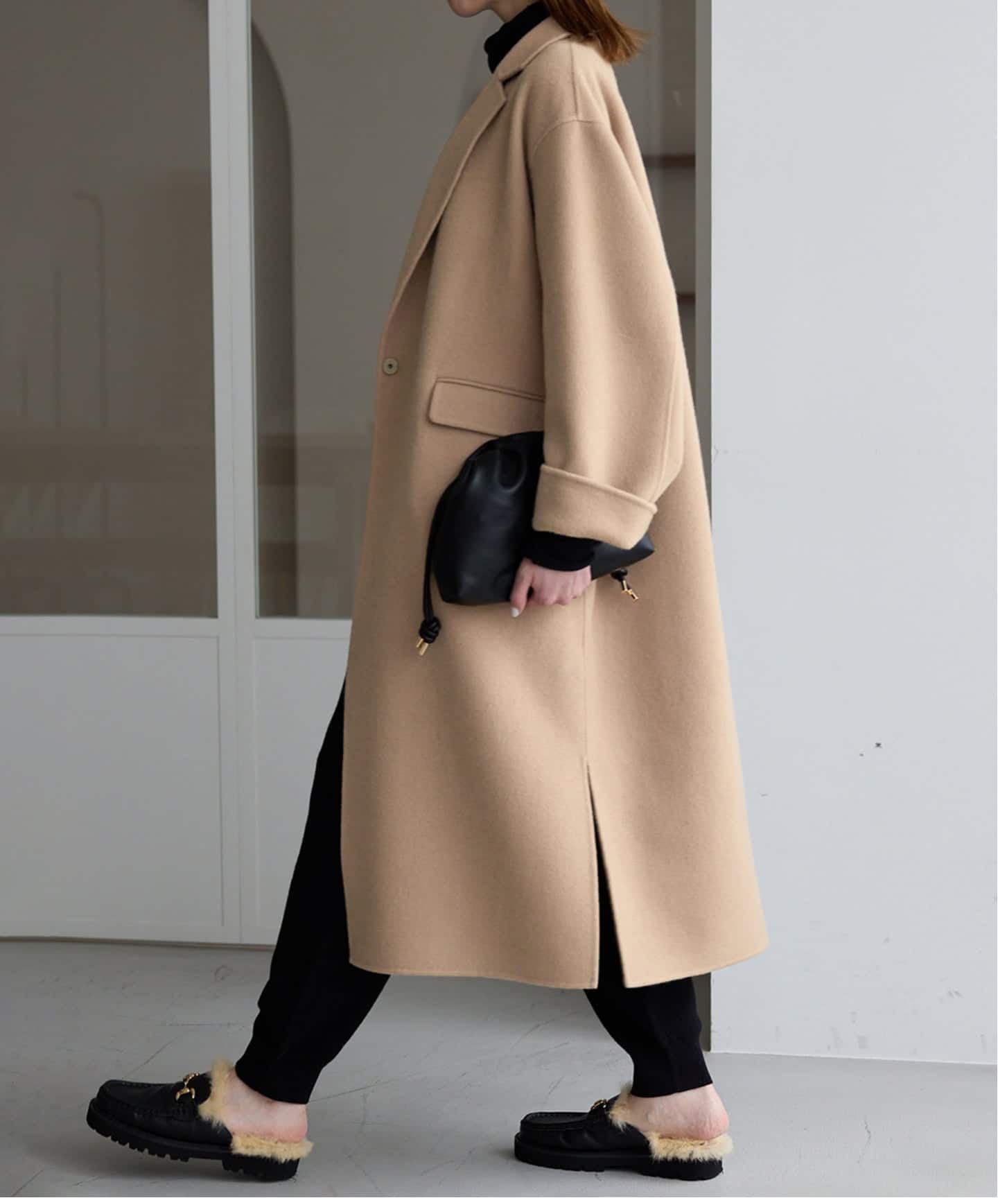 WEB限定/追加2予約》souple woolダブルフェイスチェスターコート