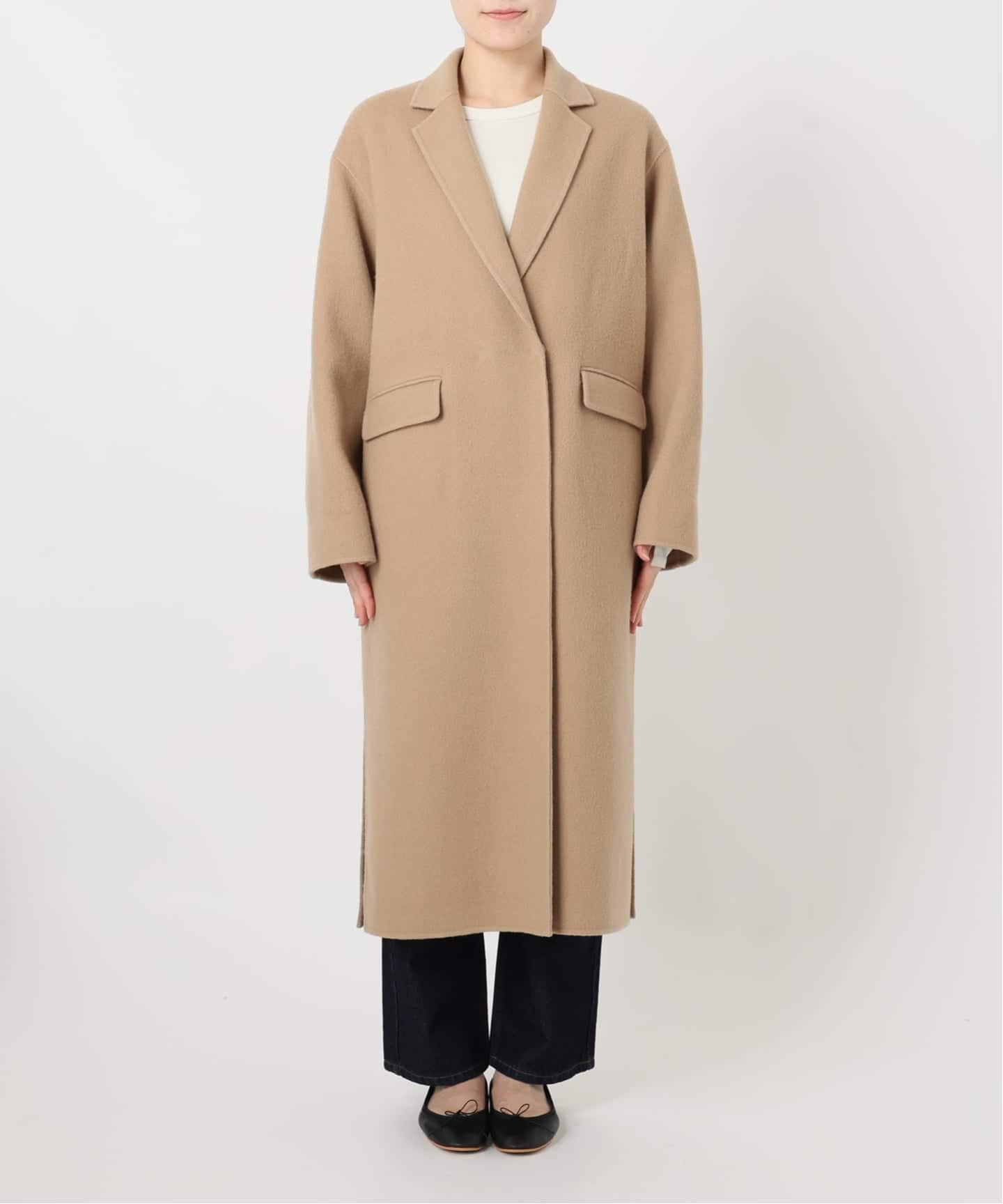 WEB限定/追加2予約》souple woolダブルフェイスチェスターコート