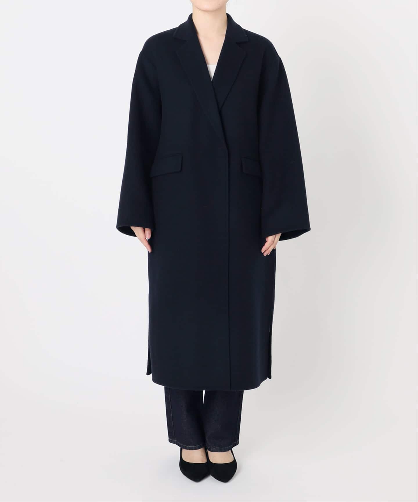 WEB限定/追加2予約》souple woolダブルフェイスチェスターコート