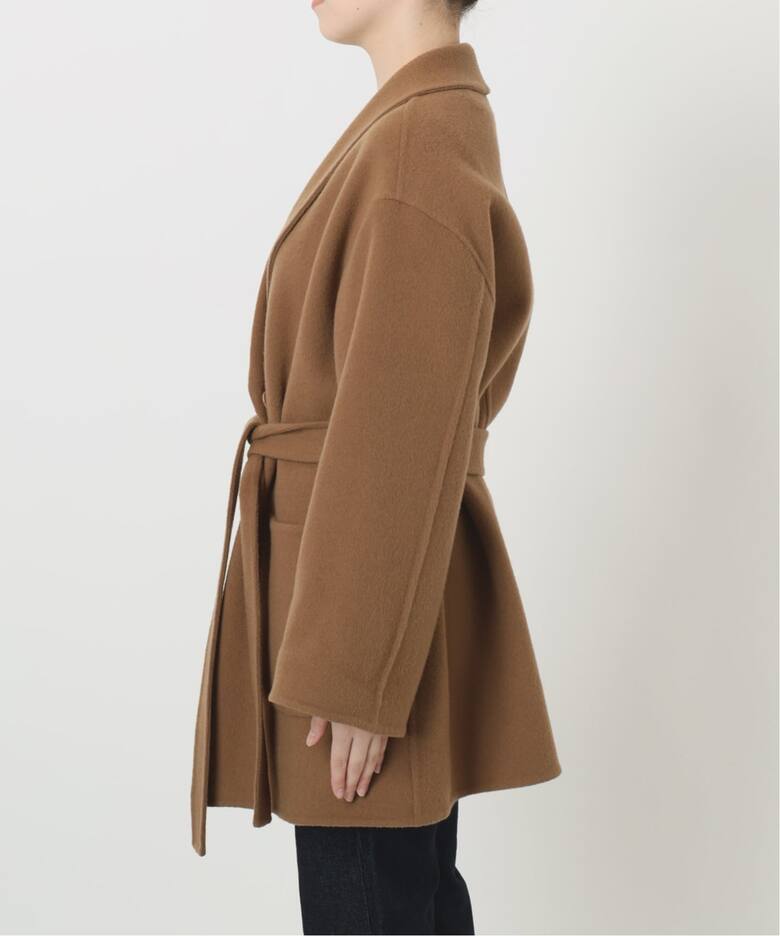 SUPER140 ダブルフェイスベルテッドコート（その他ブルゾン／アウター  