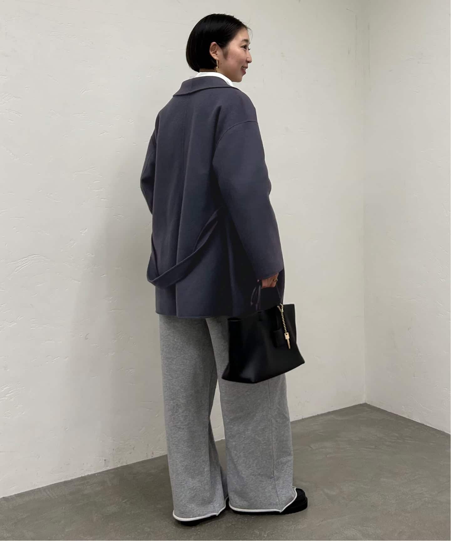 WEB限定/追加予約》SUPER140 ダブルフェイスベルテッドコート