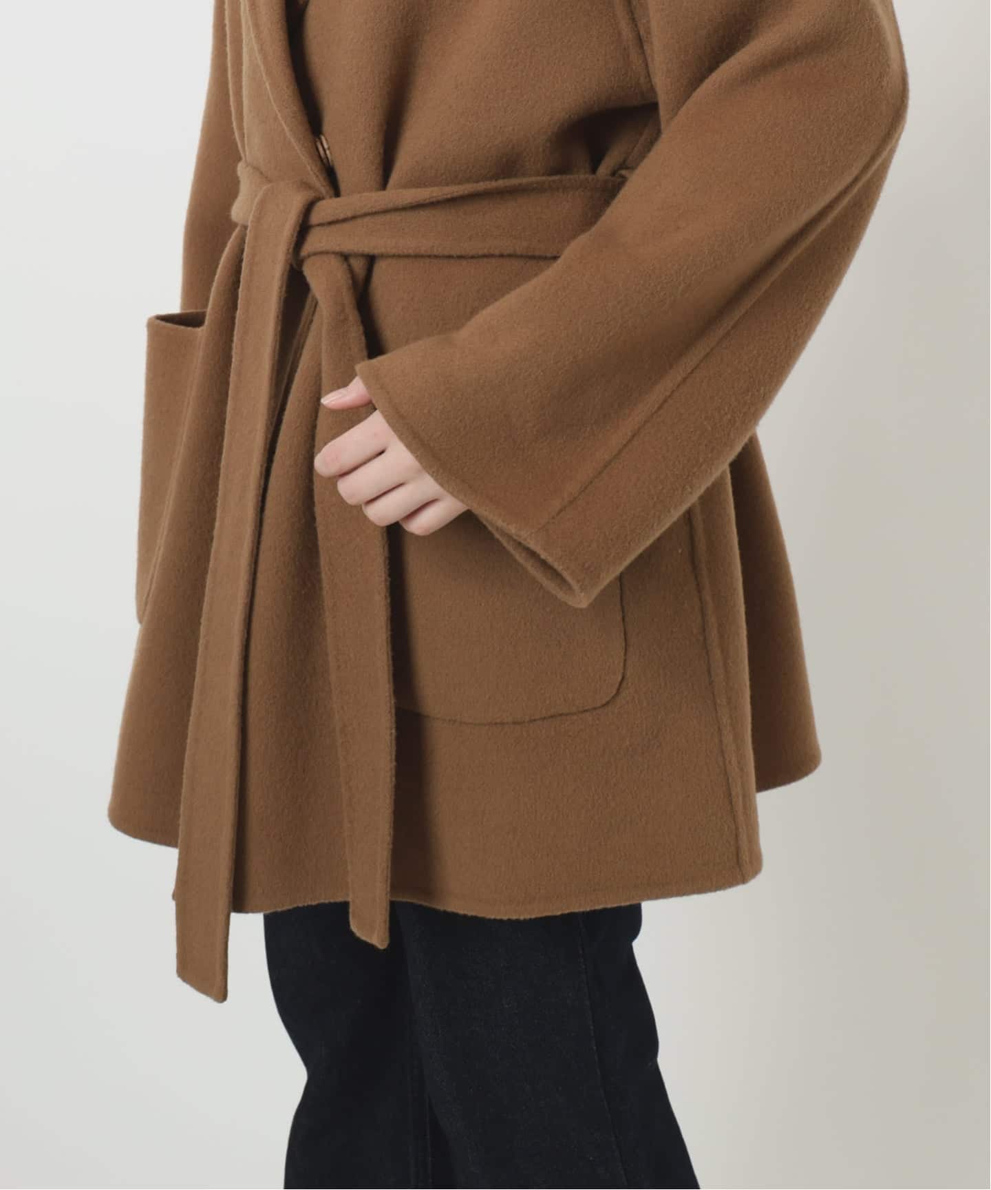 SLOBE IENA BEETLEBEETLE リバーシブルロングコート 予約》souple wool ダブルフェイスロングコート（チェスター