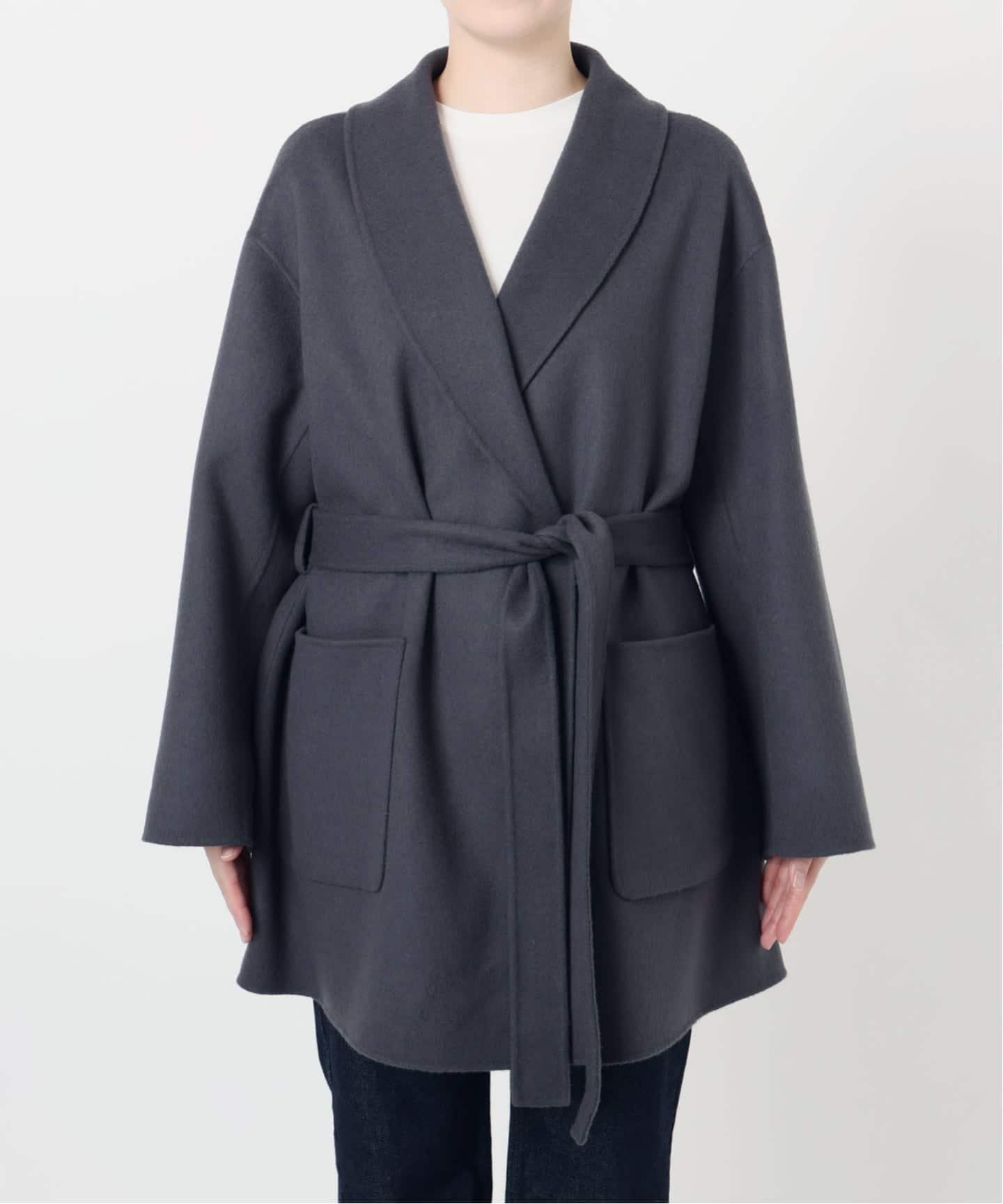 WEB限定/追加》SUPER140 ダブルフェイスベルテッドコート（その他