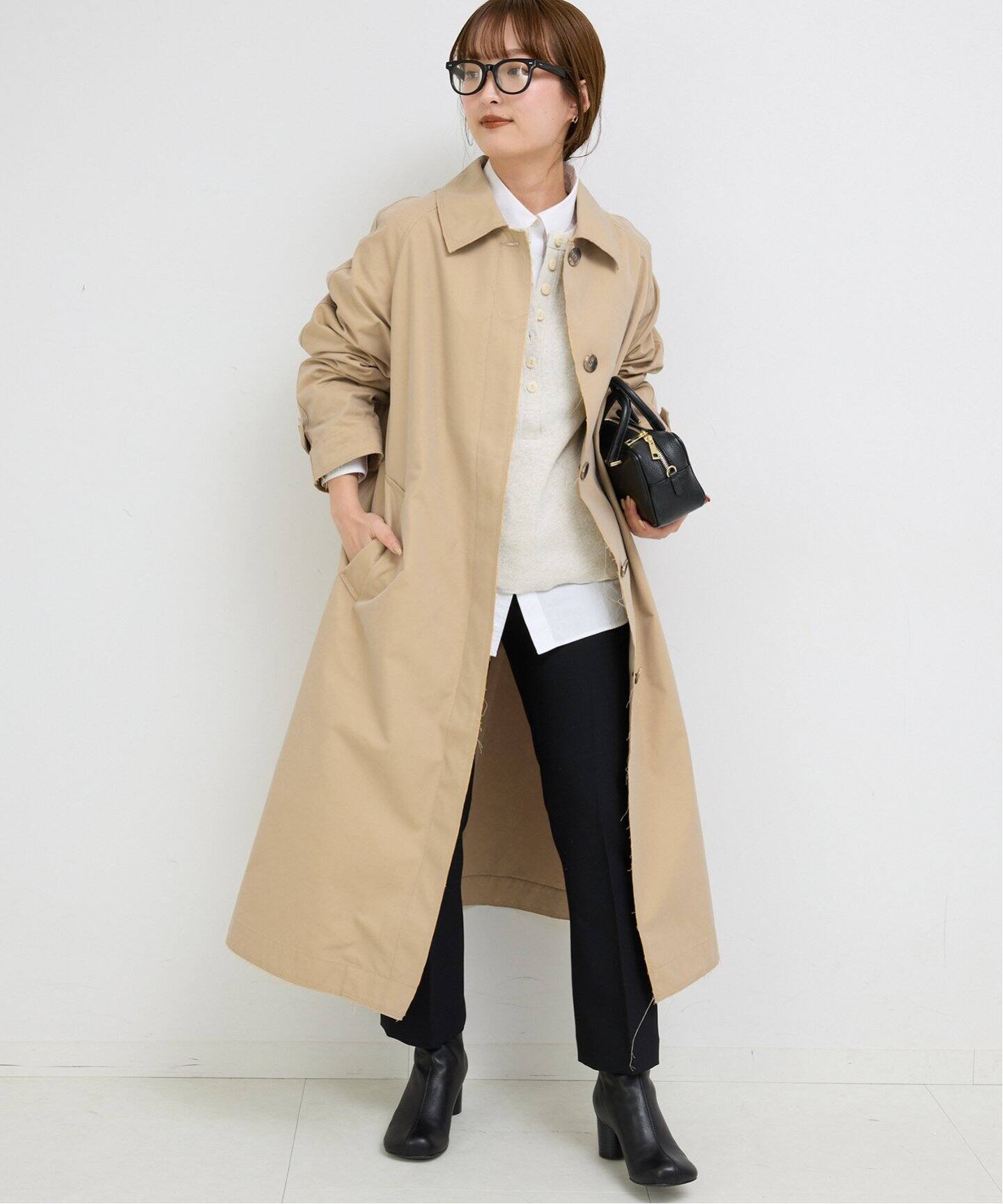 コットンポリエステルステンコート（その他ブルゾン／アウター  