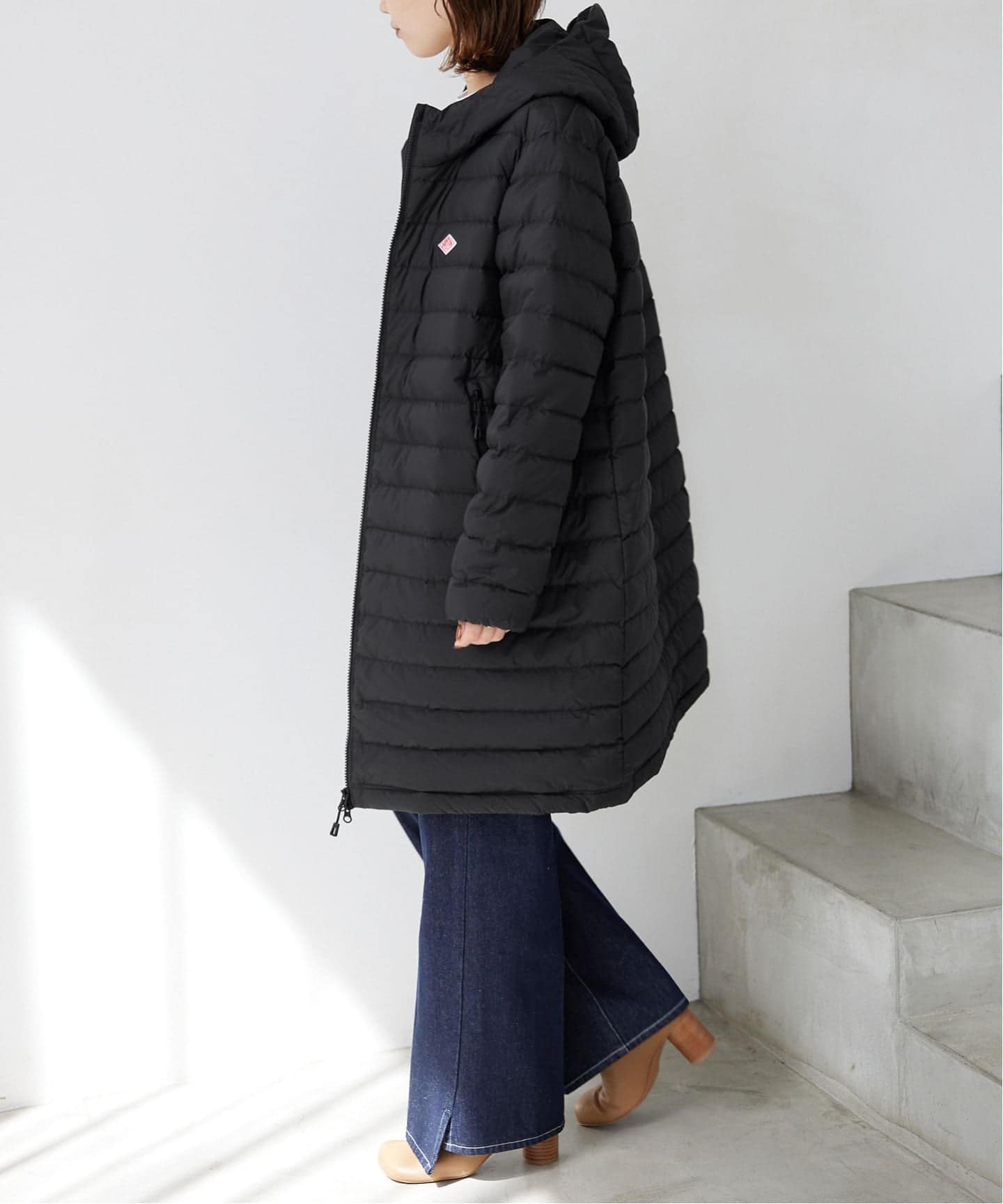 新品 ダントン WOMEN'S MIDDLE DOWN HOODED COAT