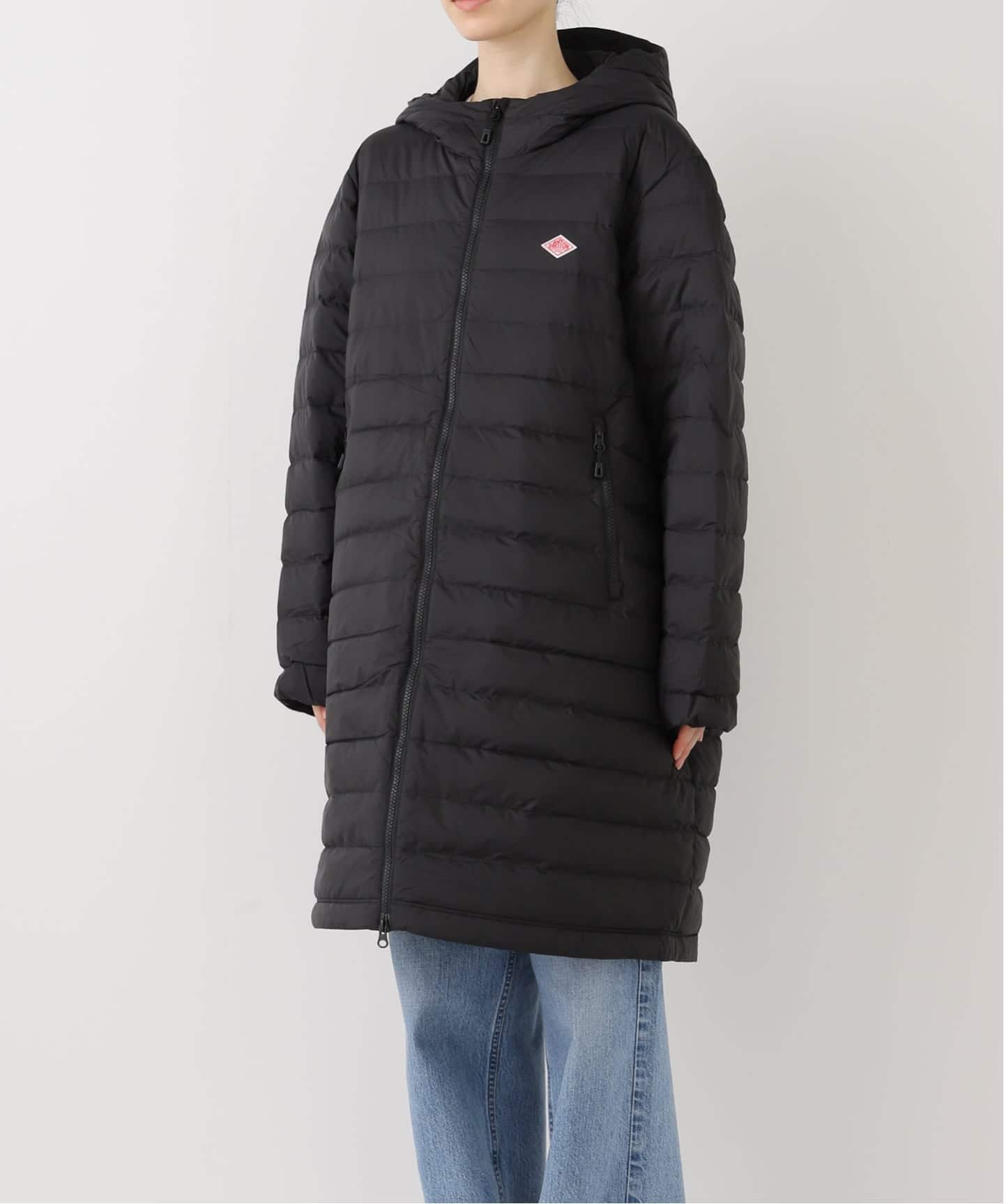 DANTON ブラック ダウンジャケット36 送料無料】DANTON ダントンのダウンジャケット 黒 ブラック 36