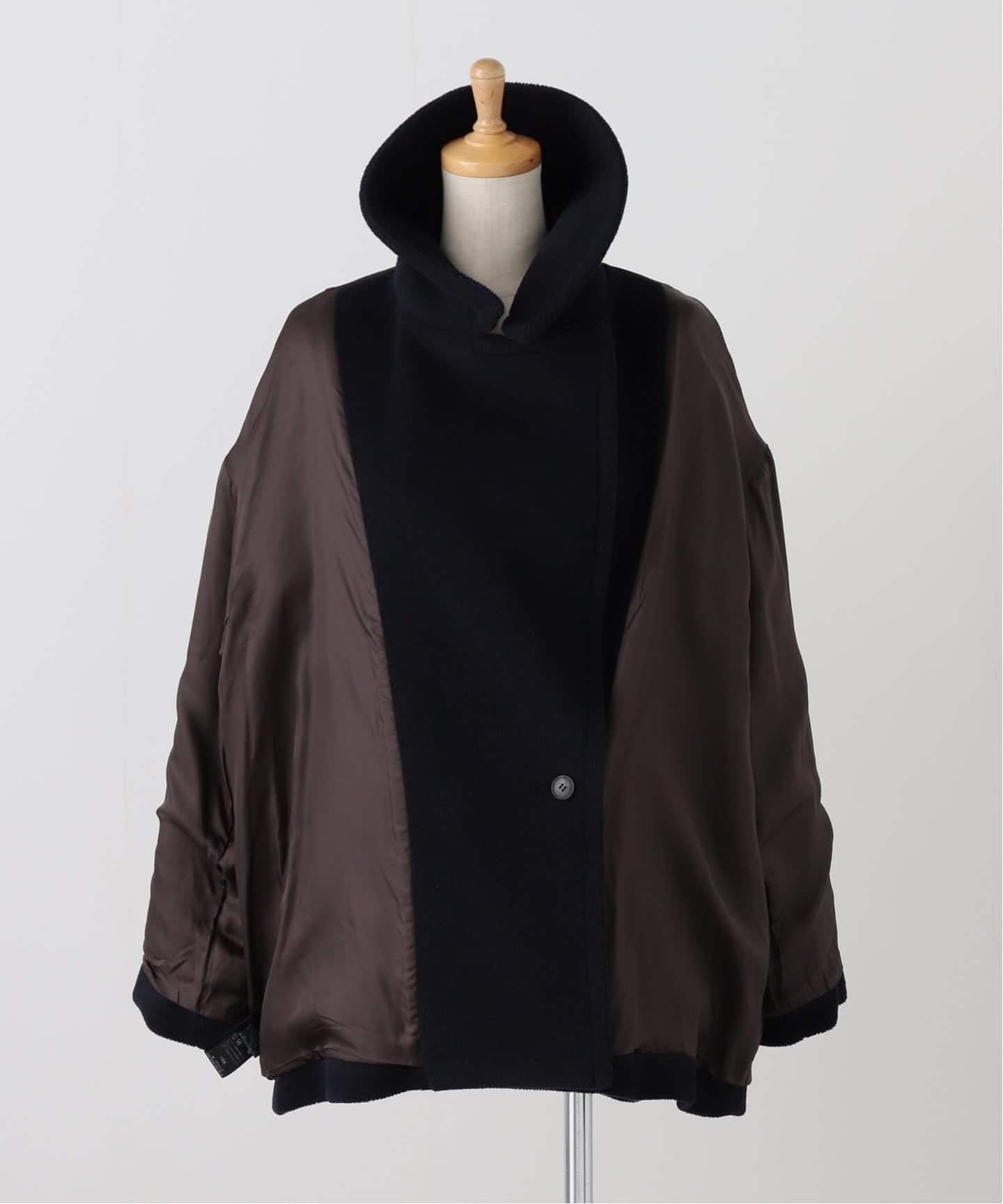 IENA LA BOUCLE パイルウールヘリンボンPコート（ピーコート）｜IENA