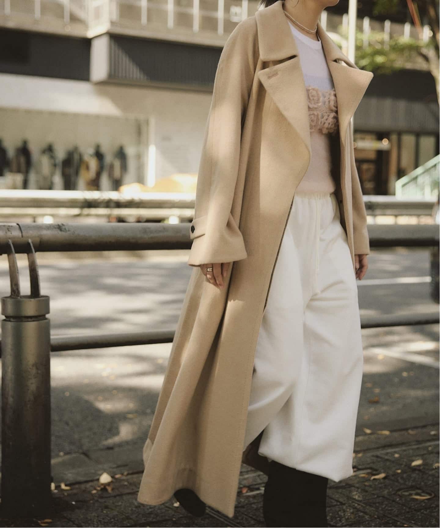 IENA LA BOUCLE キャメルシャギーコート（その他ブルゾン／アウター