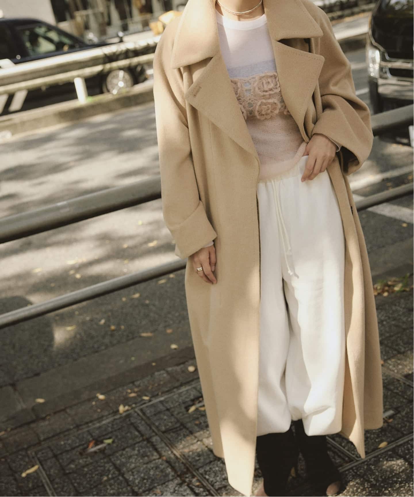 IENA LA BOUCLE キャメルシャギーコート（その他ブルゾン／アウター