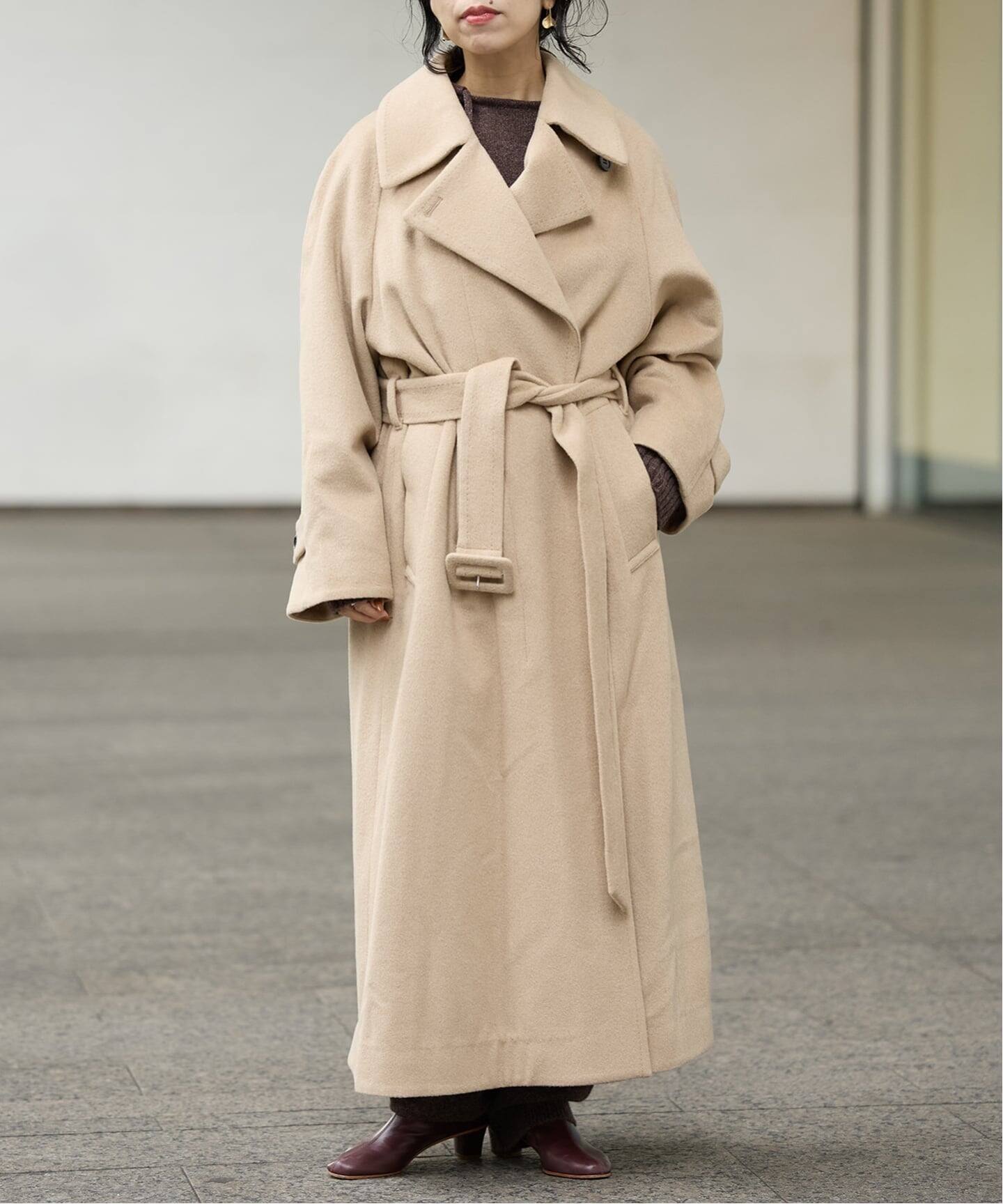 IENA LA BOUCLE キャメルシャギーコート（その他ブルゾン／アウター