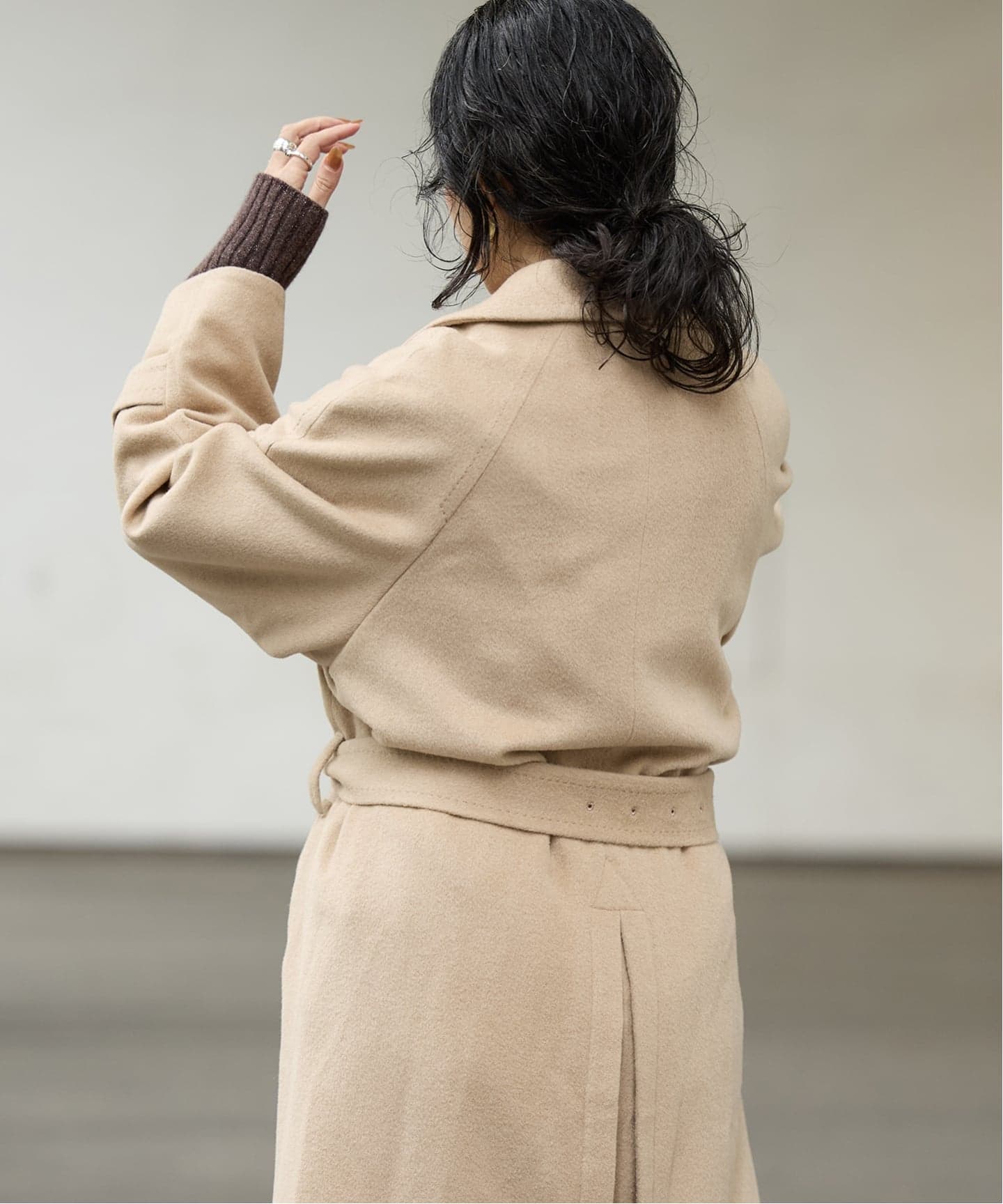 IENA LA BOUCLE キャメルシャギーコート（その他ブルゾン／アウター