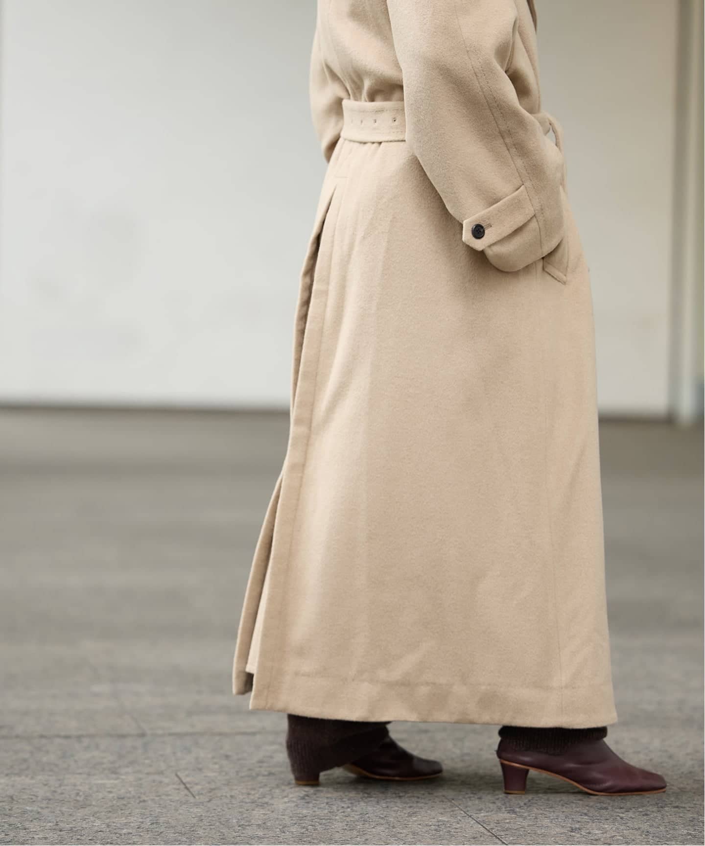 IENA LA BOUCLE キャメルシャギーコート（その他ブルゾン／アウター